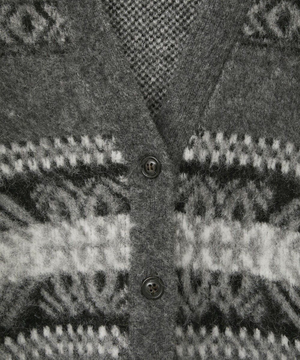 AMERICAN HOLIC アソート柄シャギーニットカーディガン 