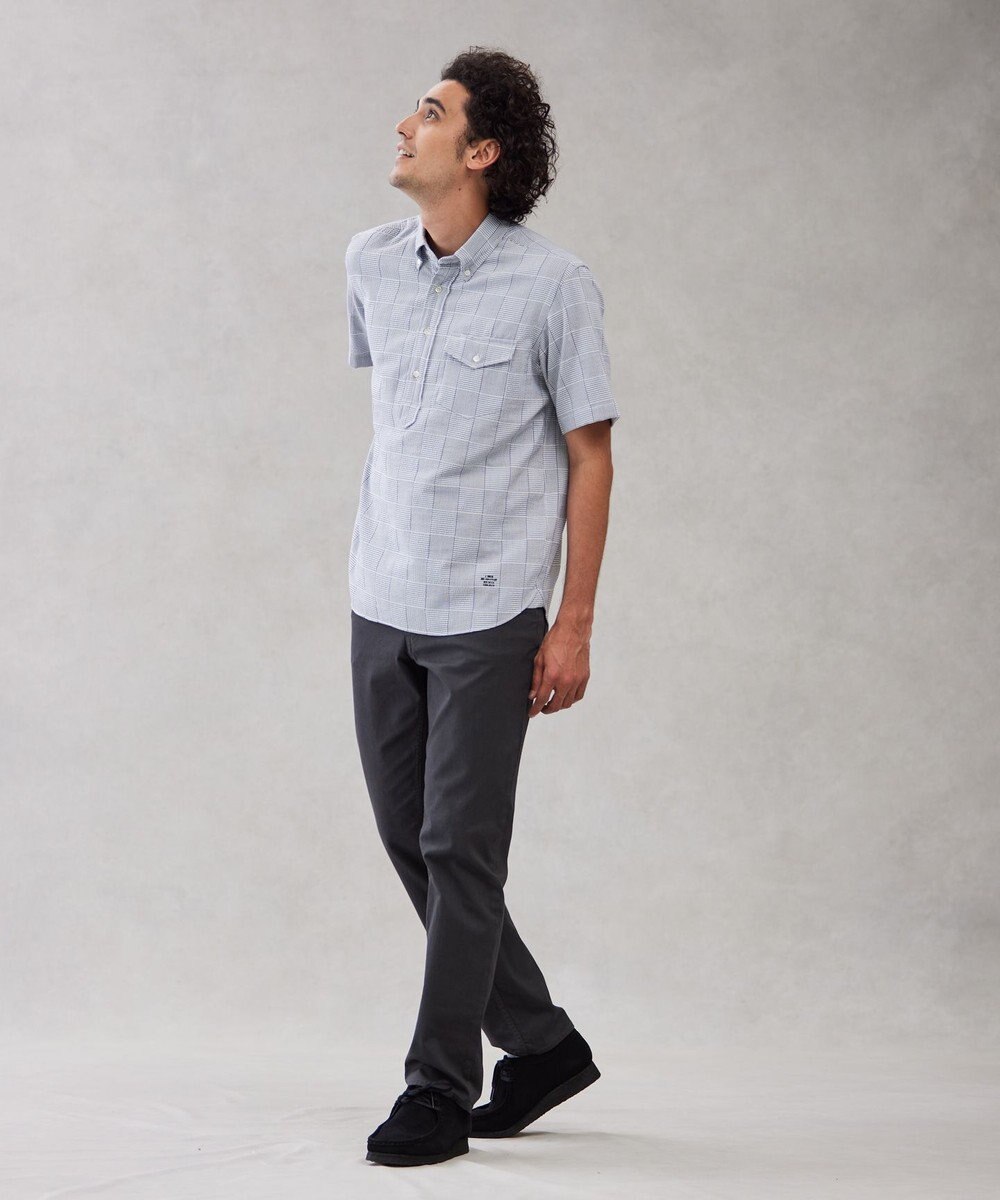 J.PRESS MEN 【クールマックス】パッチワークサッカー プルオーバー 