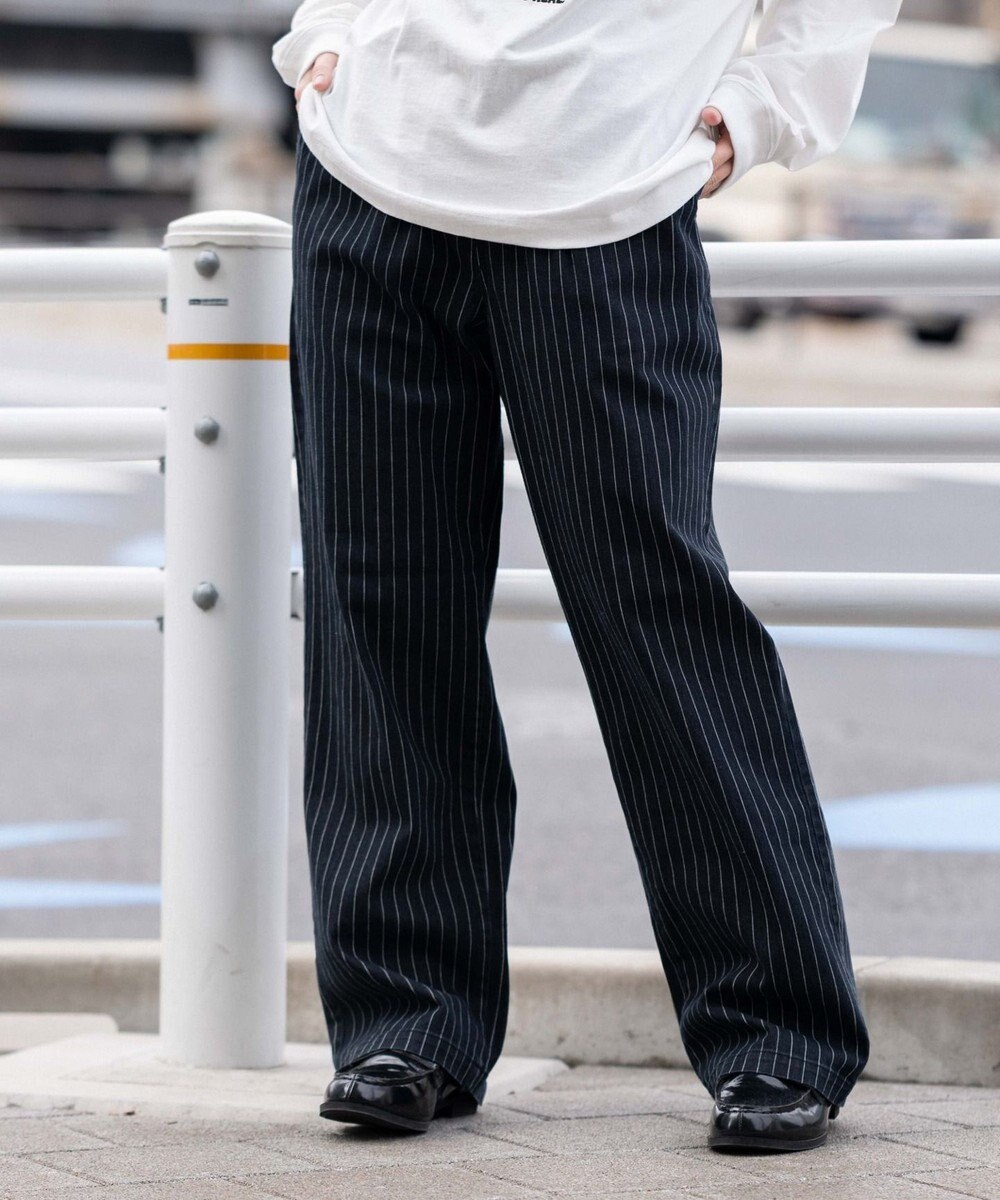 WEGO 【ユニセックス着用ITEM/XSSMLサイズ展開/ウエストゴム】ユルフィットコットンイージーパンツ 