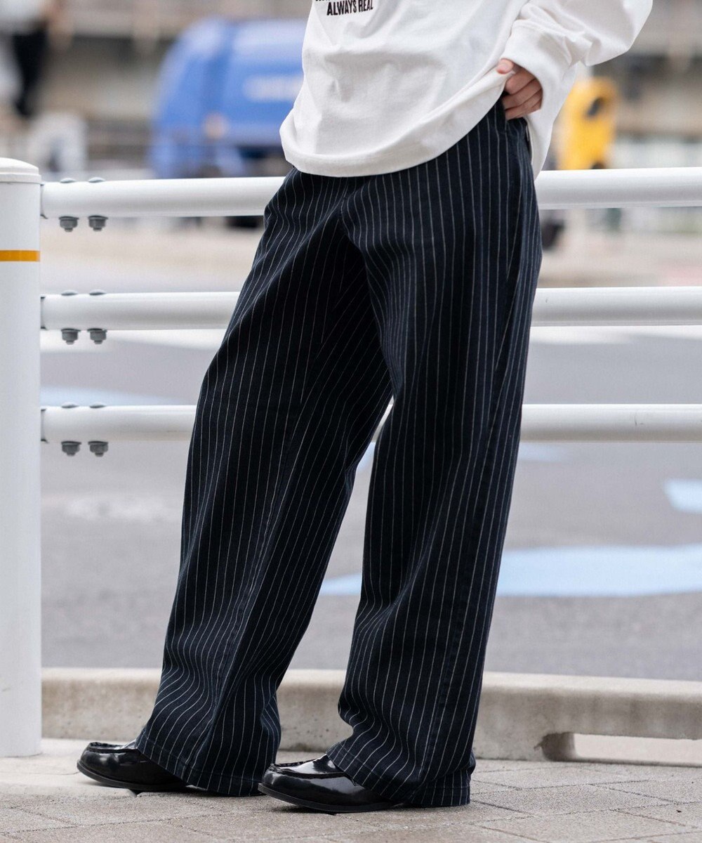 WEGO 【ユニセックス着用ITEM/XSSMLサイズ展開/ウエストゴム】ユルフィットコットンイージーパンツ 