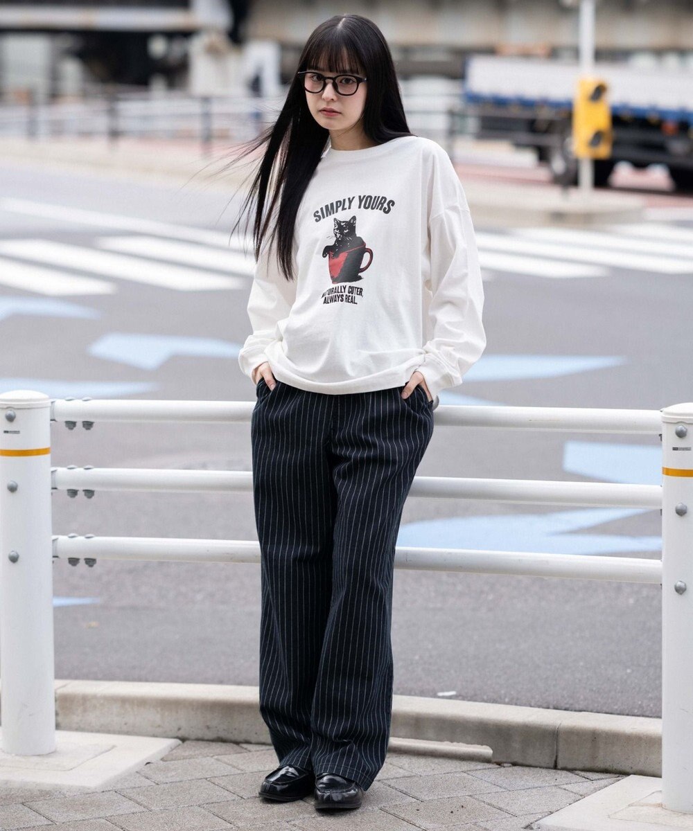 WEGO 【ユニセックス着用ITEM/XSSMLサイズ展開/ウエストゴム】ユルフィットコットンイージーパンツ 