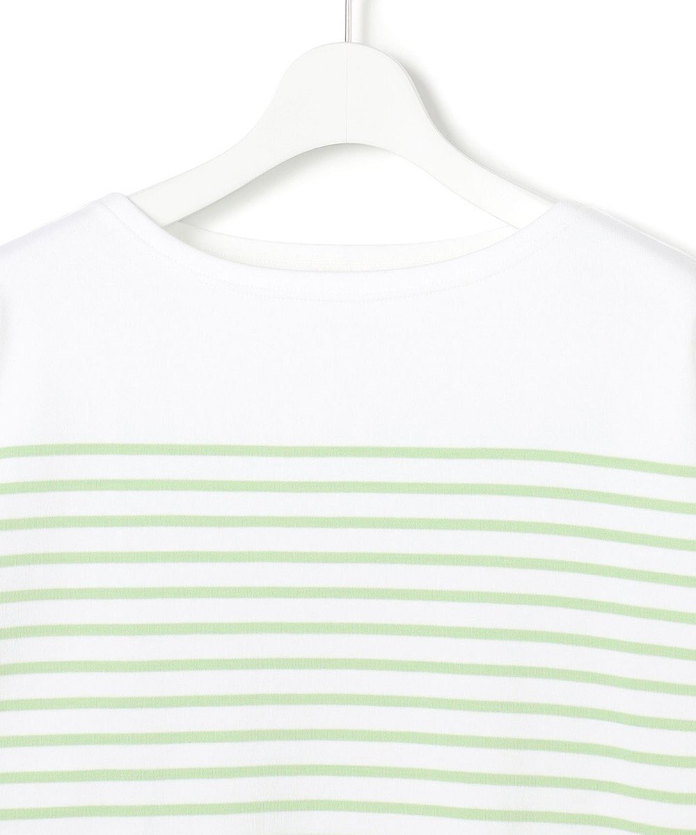 23区 Armo-lux パネルボーダー クロップド カットソー 