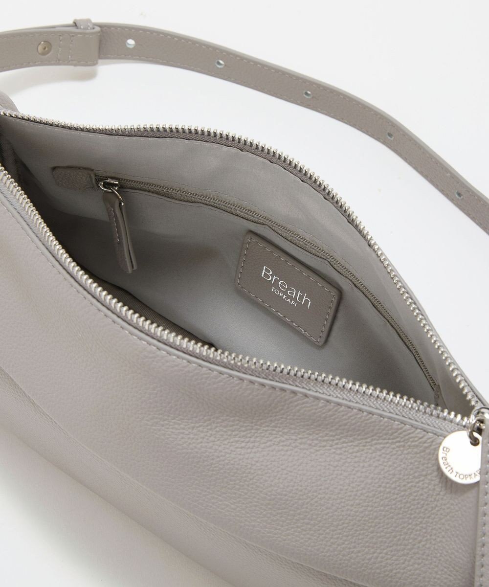 TOPKAPI 【Breath TOPKAPI】SUPPLE サプル シボレザー スワローマチ ワイド ショルダーバッグ 