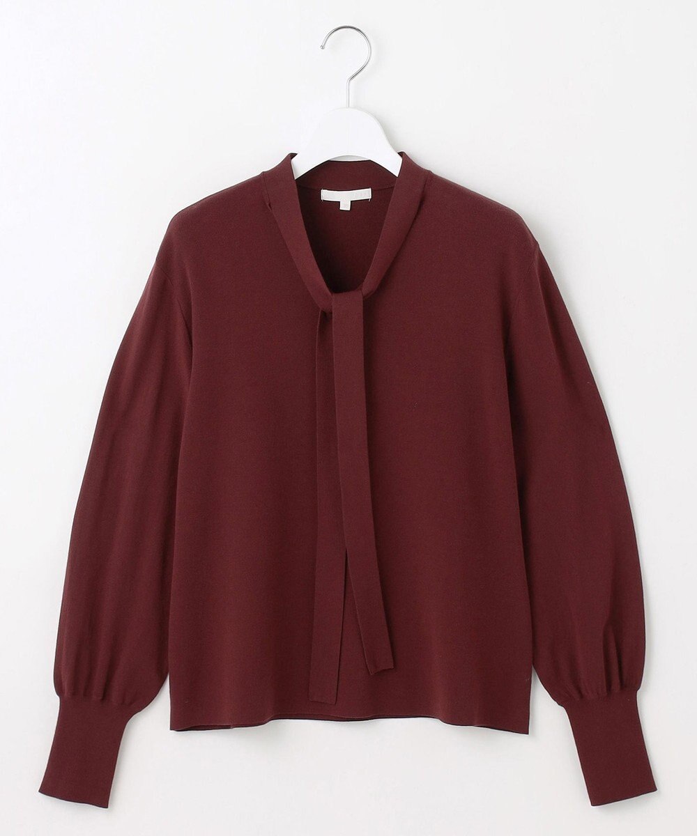 自由区 L レーヨンストレッチブラウスライク ニット 