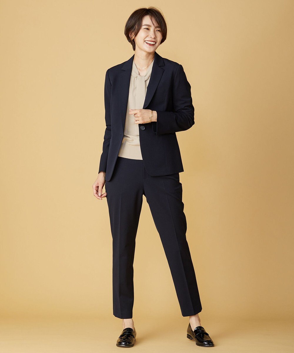 J.PRESS LADIES L 【洗える】アルガンシルク テーラード ジャケット 