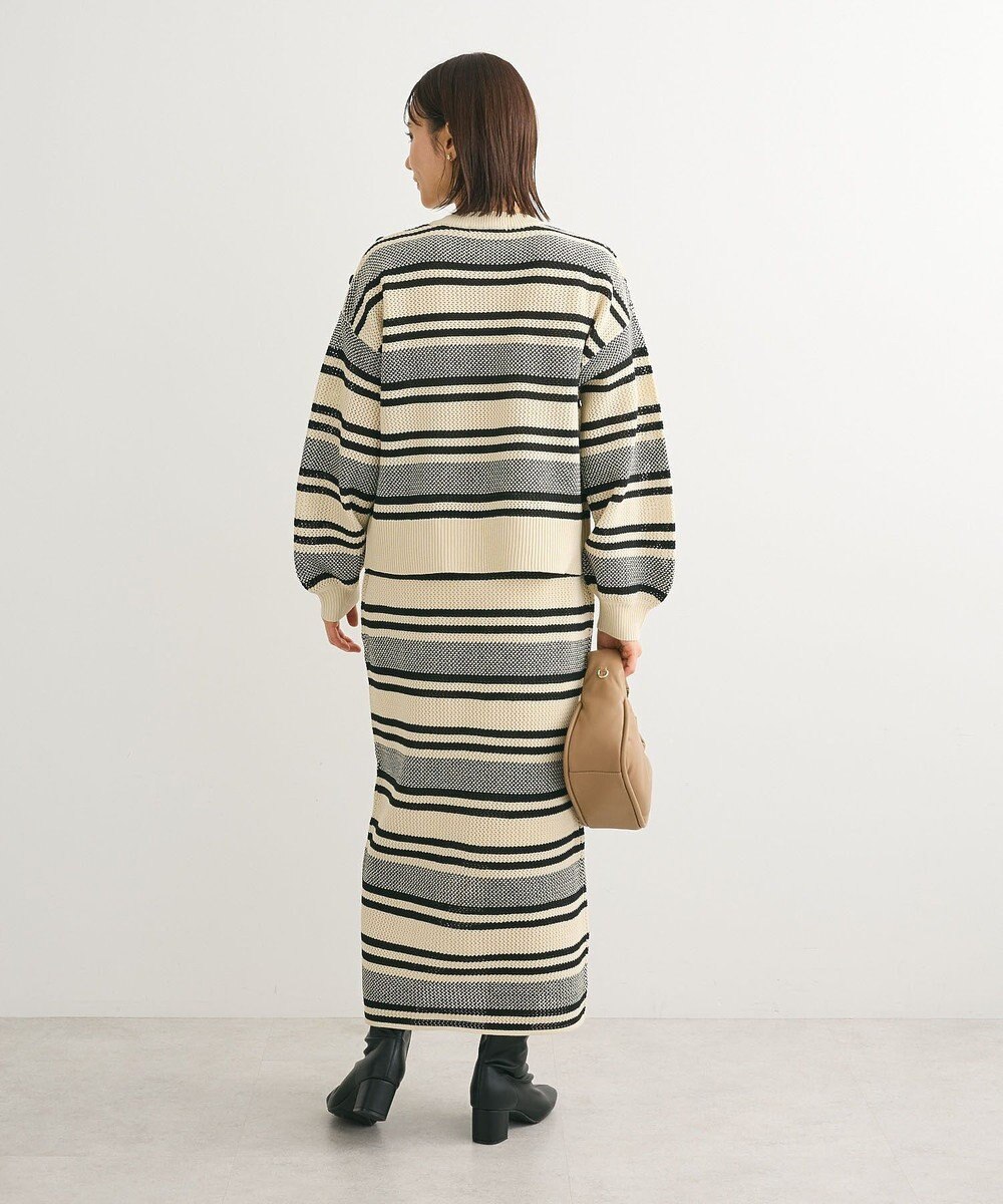 Green Parks ランダムボーダーニットプルオーバー 