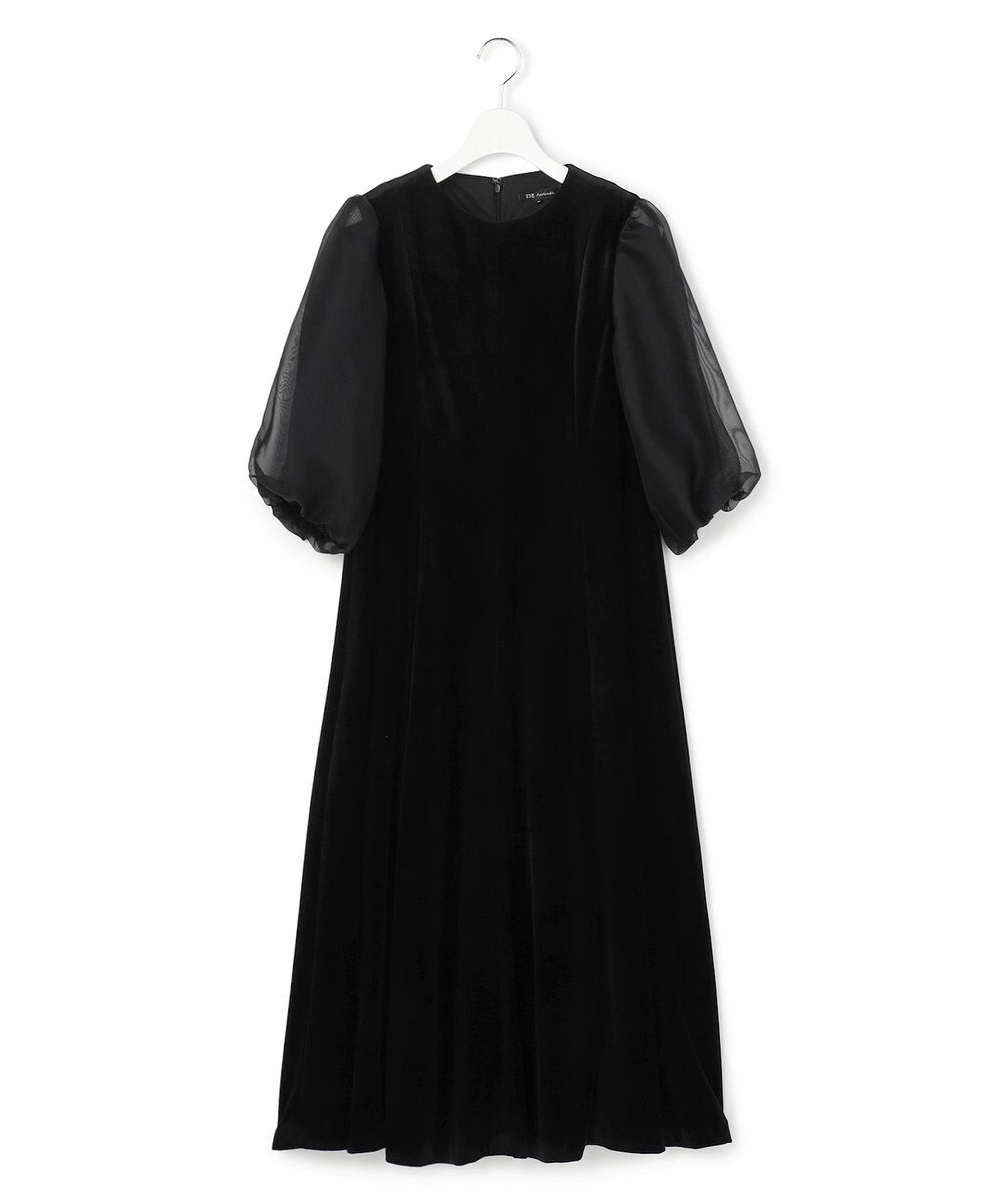 23区 【APPLAUDIR】ベロアコンビ ドレス 