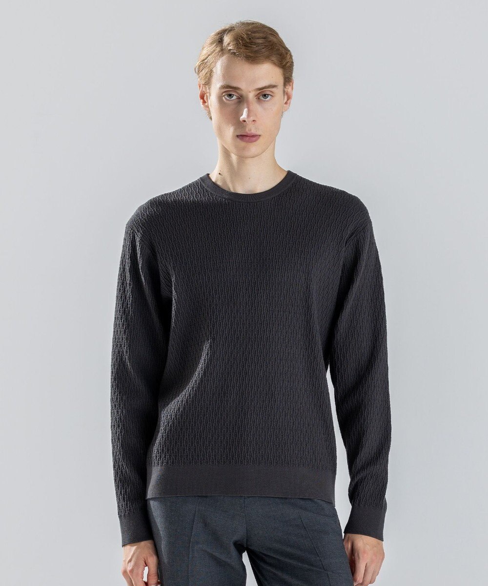 JOSEPH HOMME 【新柄】 ヴィスコースリンクス　クルーネックニット 