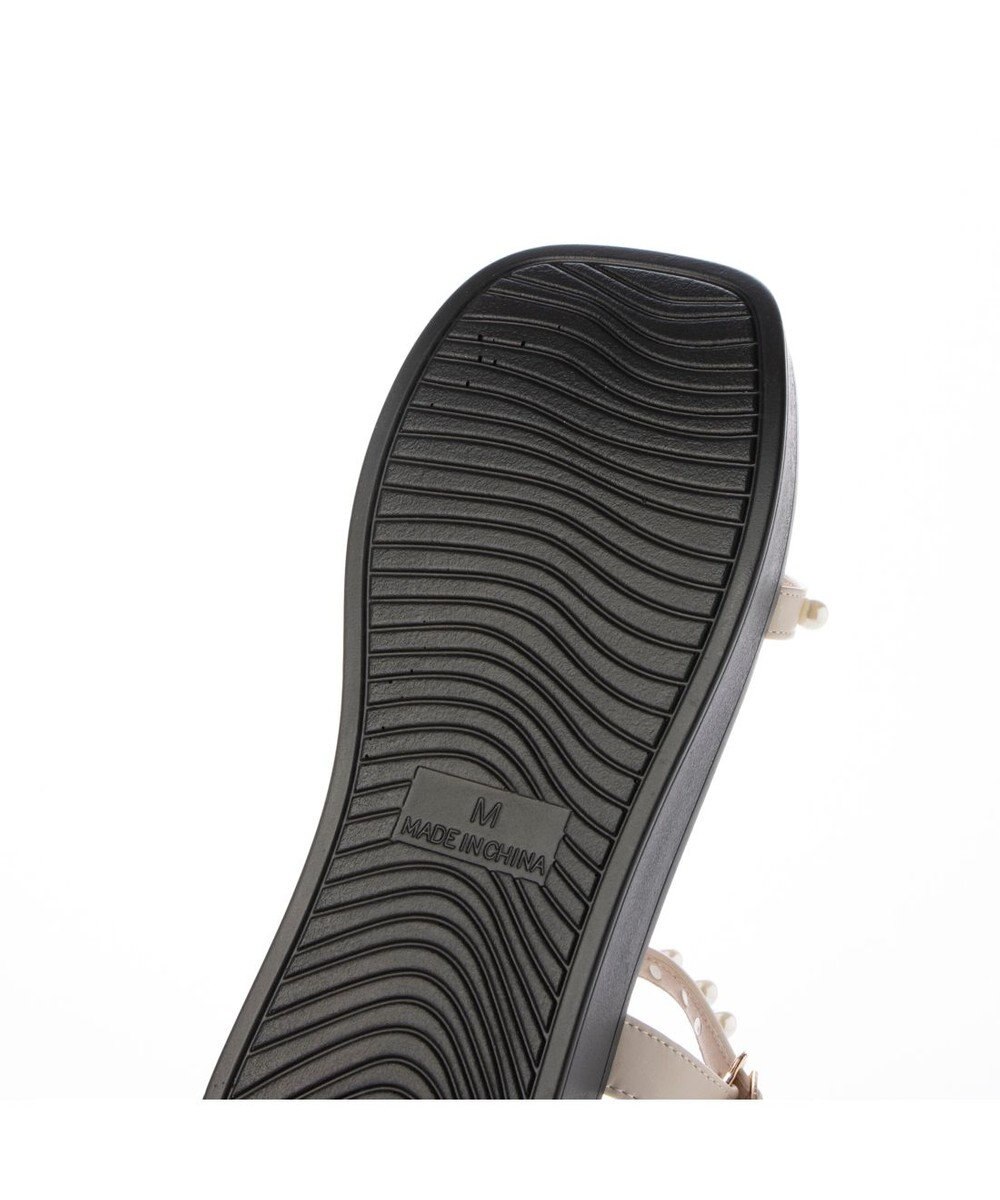 MODE ET JACOMO <noyau>パールデザイン厚底スポーツサンダル 