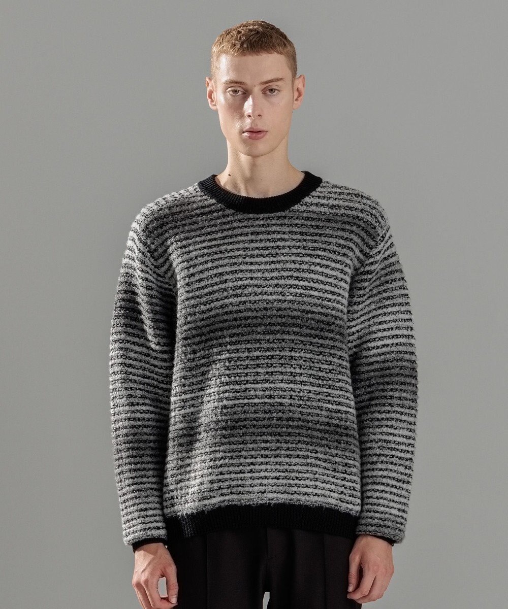 JOSEPH HOMME ヘアリーグラデーション　クルーネックニット 