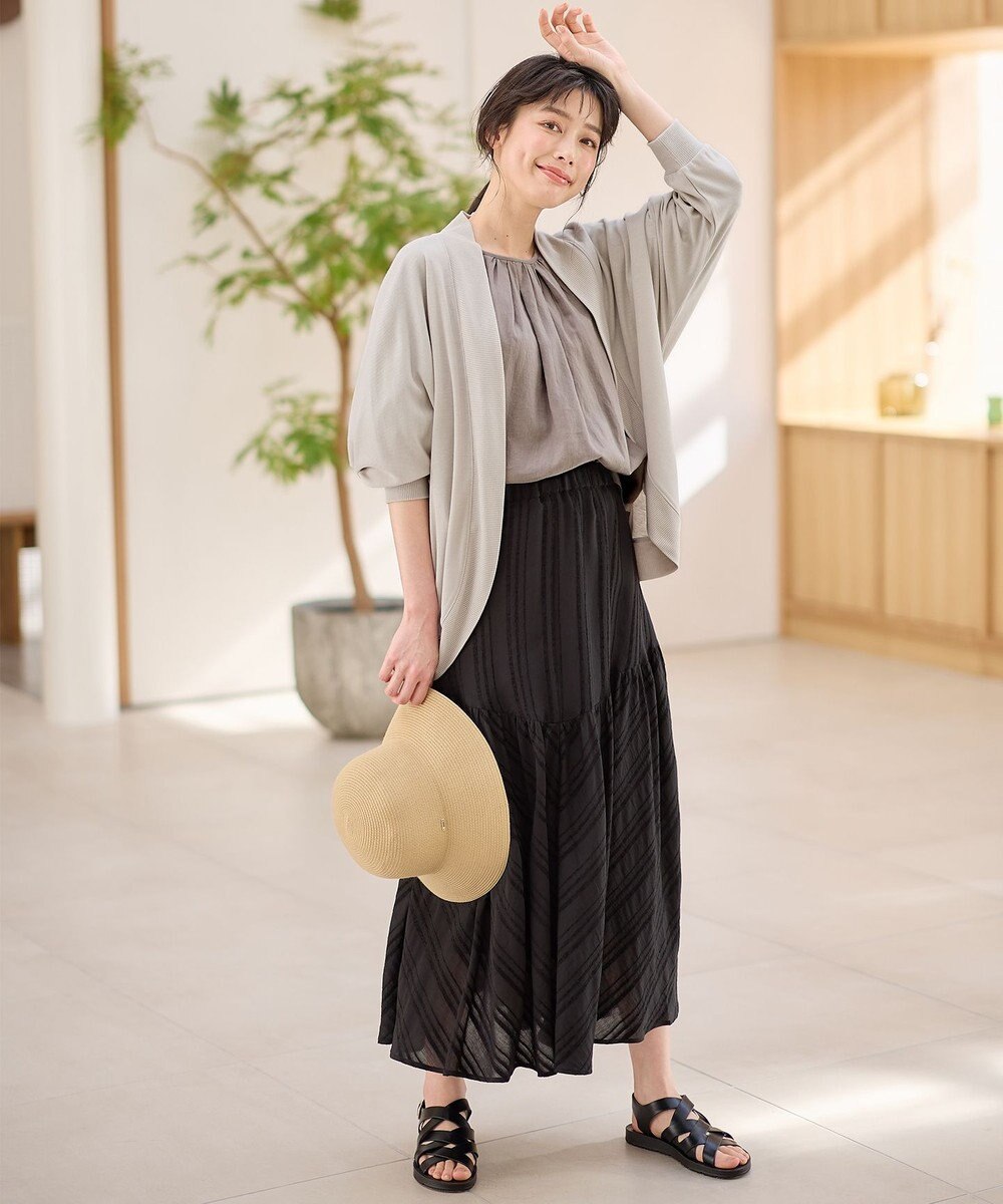 ANY 【洗濯機可/UVケア】ドルマンスリーブカーディガン 