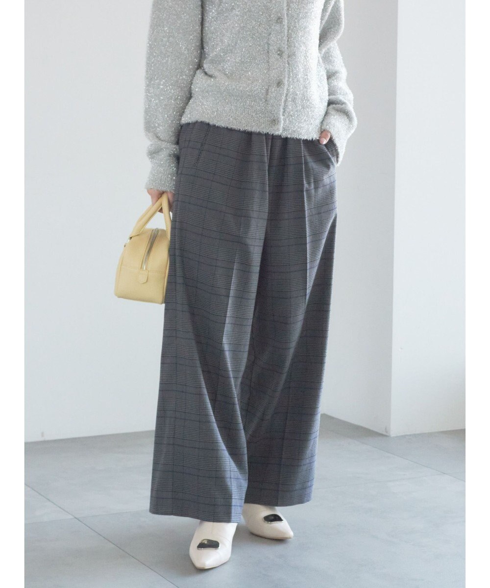 Te chichi グレンチェックスラックス 