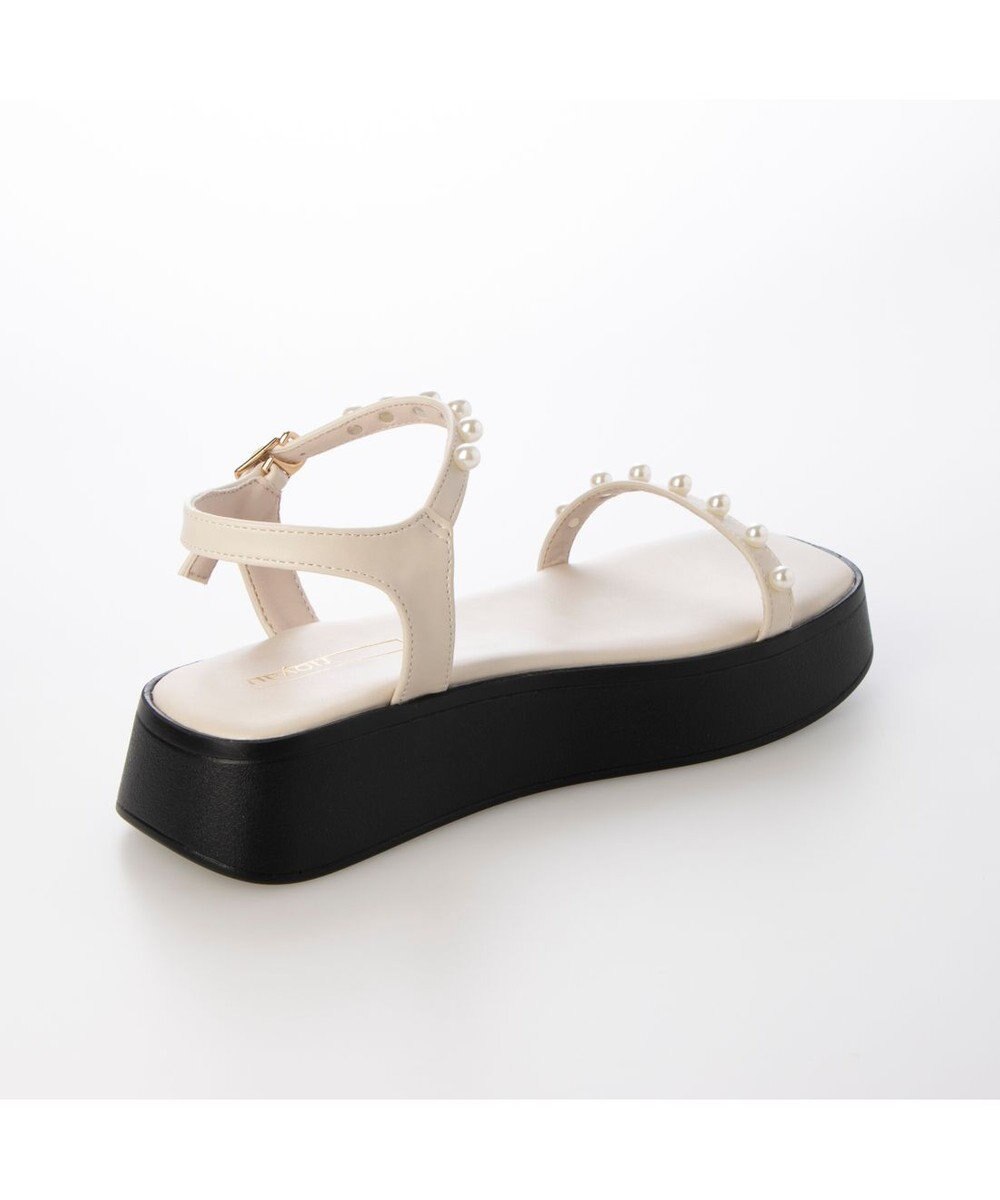 MODE ET JACOMO <noyau>パールデザイン厚底スポーツサンダル 