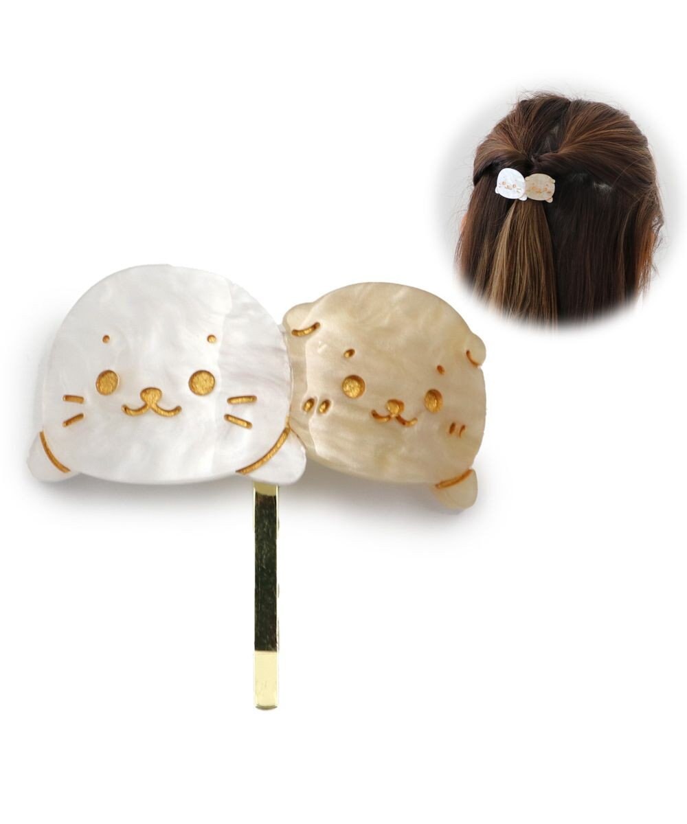 Mother garden しろたん ポニーフック 《しろたん＆らっこいぬ/お花 》 単品 