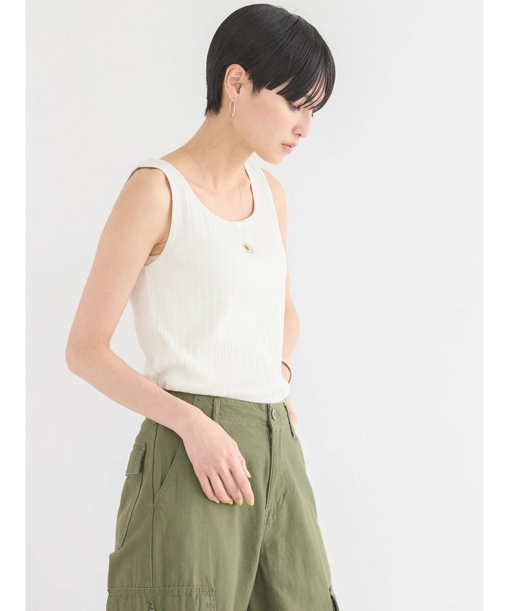 AMERICAN HOLIC 針抜きメッシュタンクトップ 