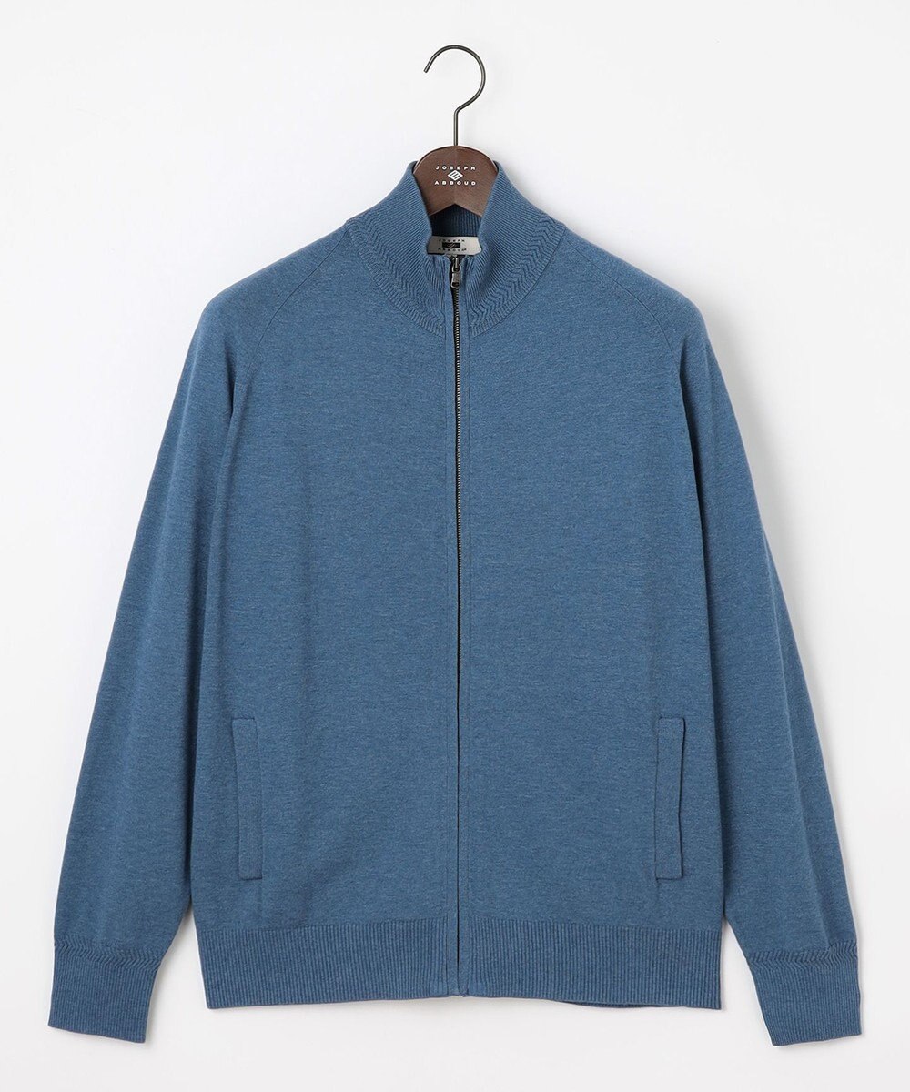 JOSEPH ABBOUD 【チクチクしない/イージーケア/3シーズン対応/サスティナブル】SNOWY  スタンドジップカーディガン 