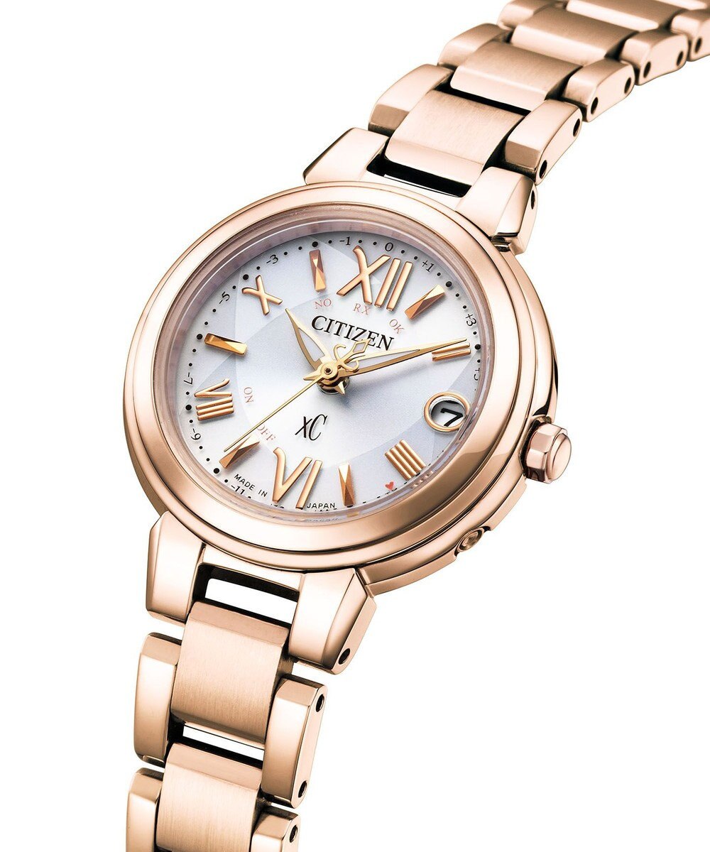 CITIZEN 【xC】エコ・ドライブ電波時計 ES9435-51A 手元を美しく彩るサクラカラー 日付・秒針あり 