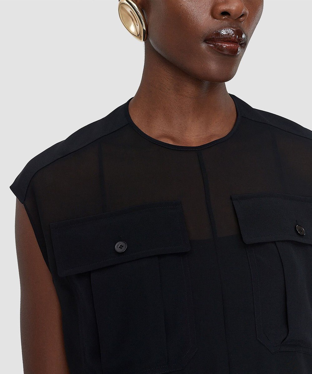 JOSEPH クレープドソワ　ブラウス　KNIZA 