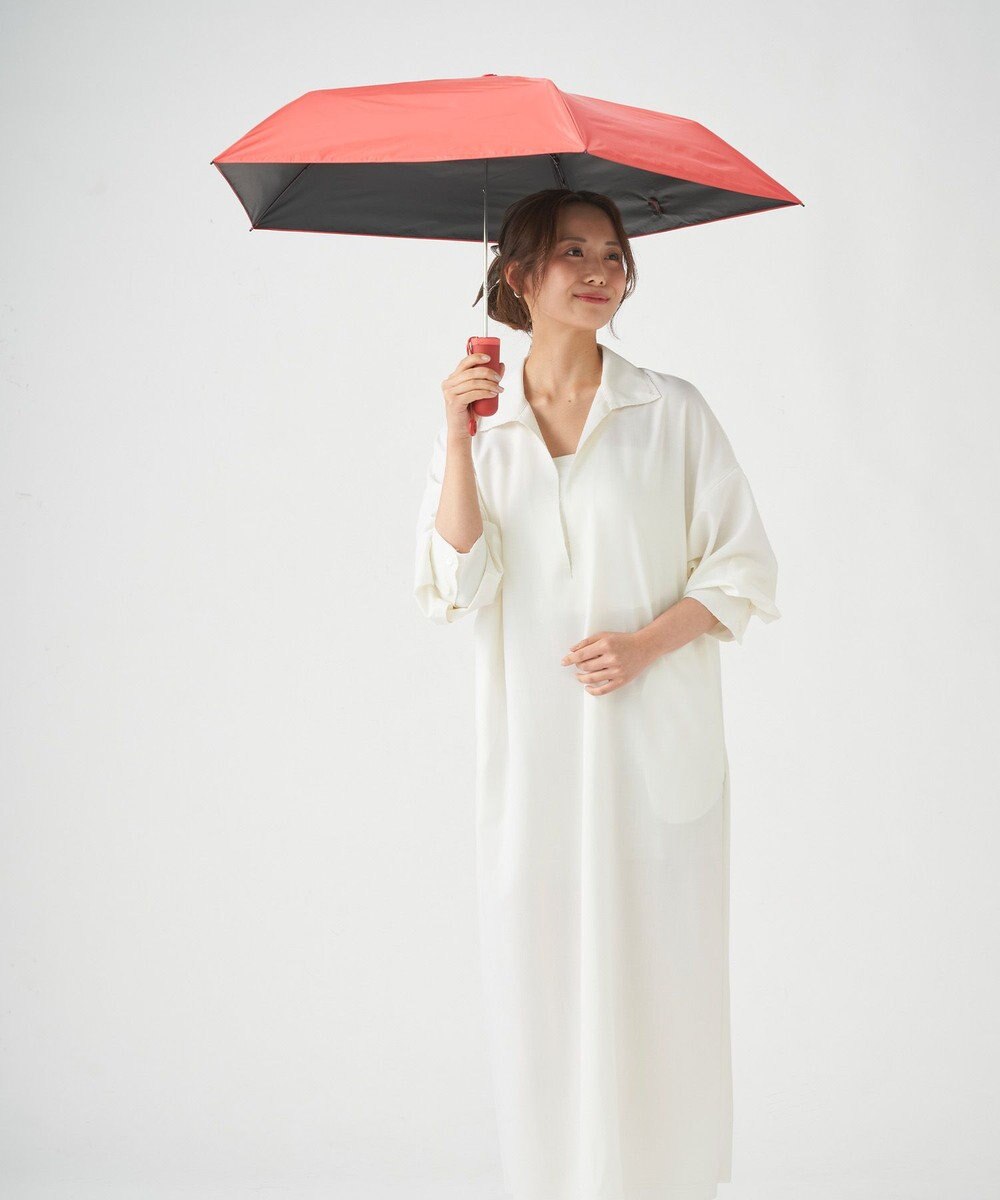 MOONBAT 【Pitaa】ハーフカプセル 無地 晴雨兼用日傘 折りたたみ傘 遮光率100%/UVカット率100%/UPF50+/遮熱効果/撥水加工/軽量/50cm 