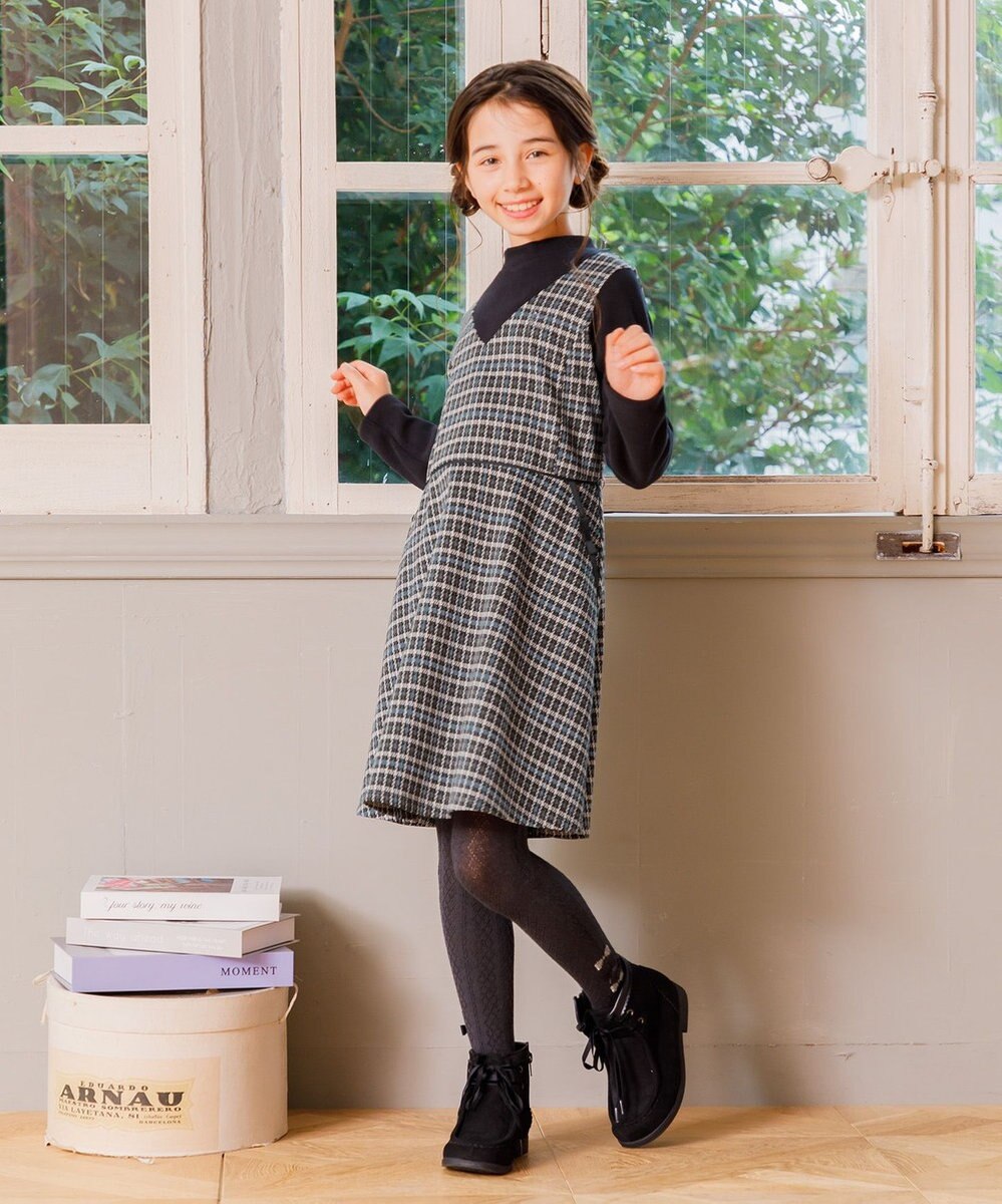 組曲 KIDS 【110-140㎝】チェック ワンピース 