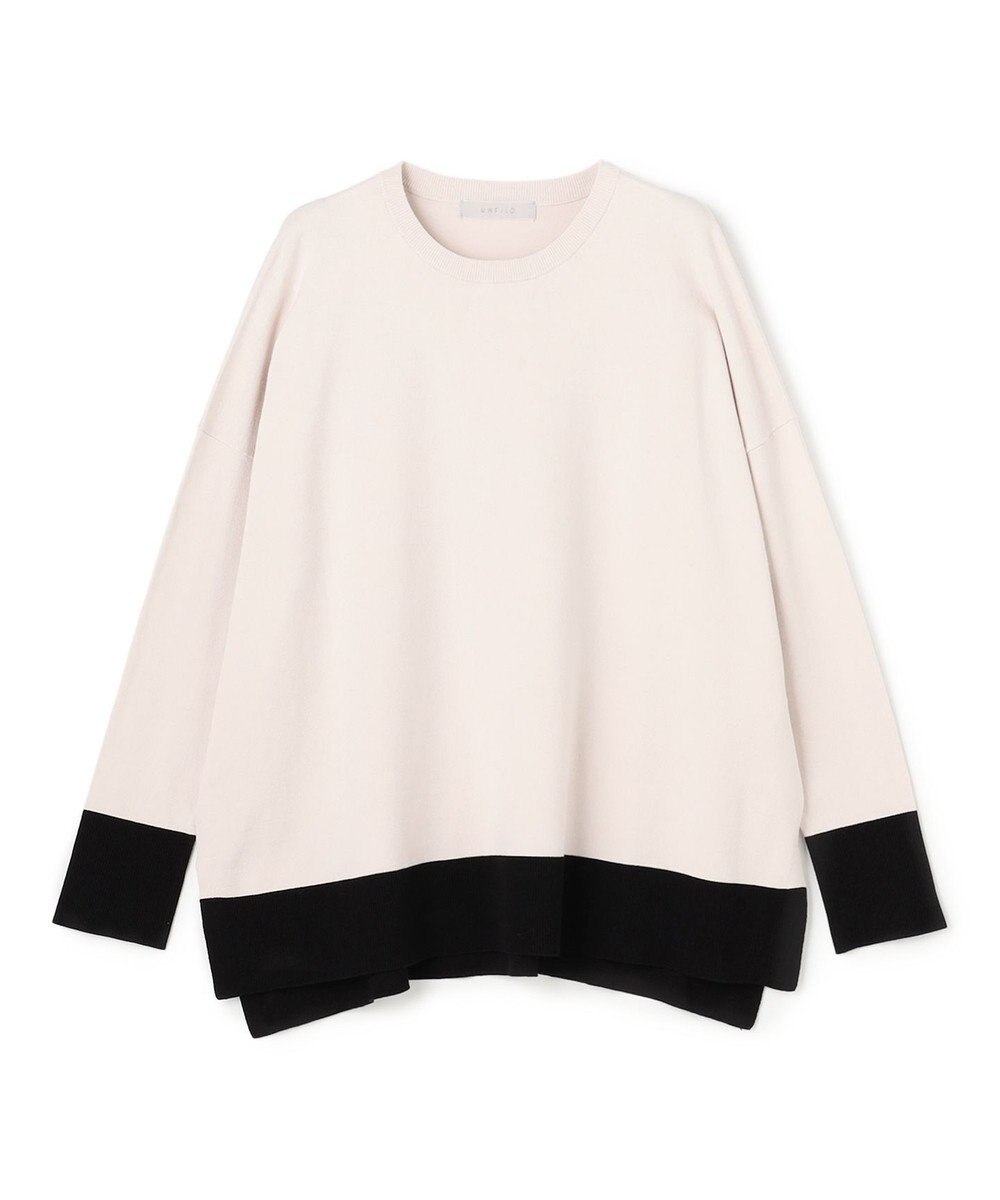 UNFILO L マイビューティニット ワイドクルーネック 