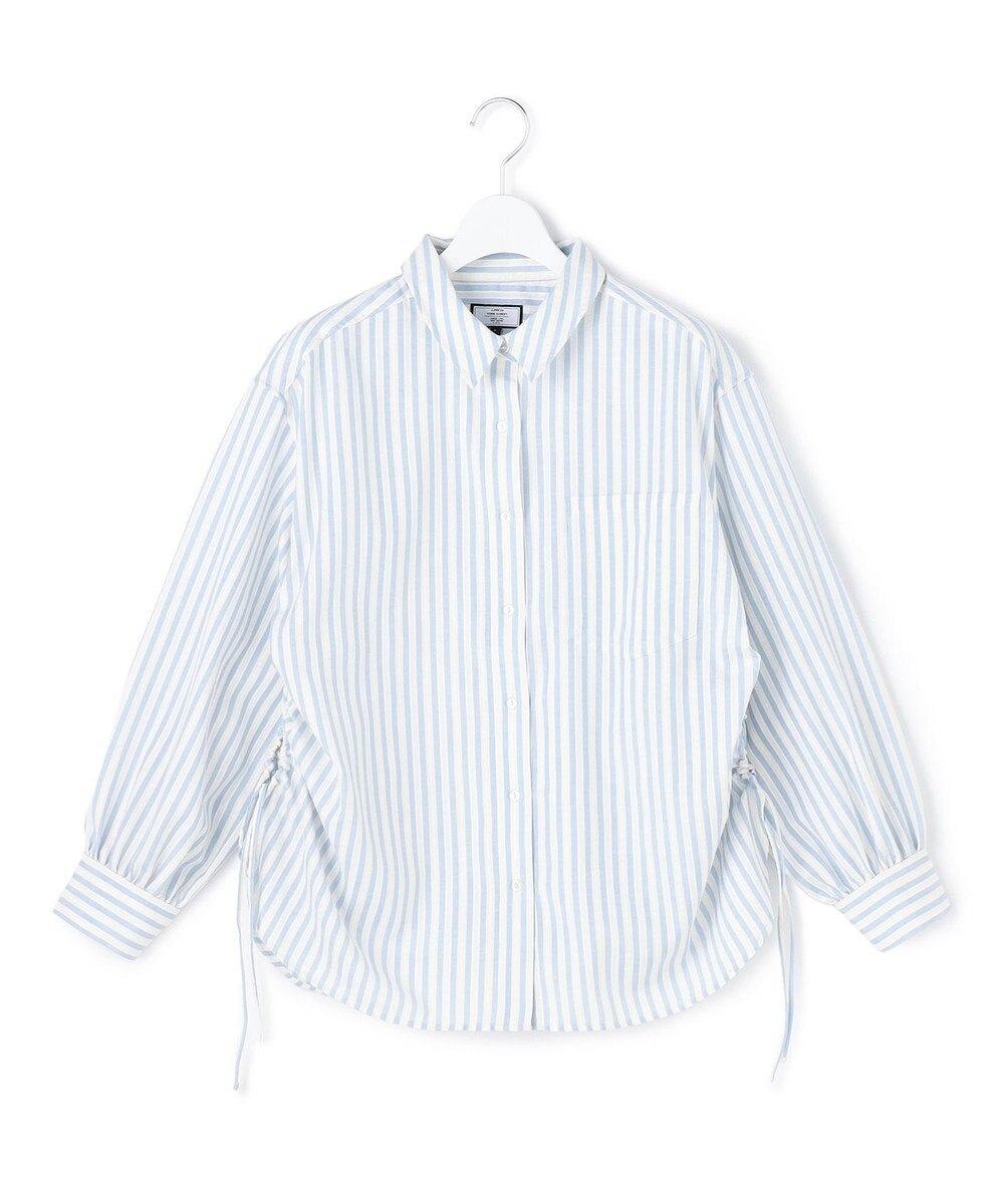 J.PRESS YORK STREET 【WOMEN】サイドドローストリング シャツブラウス 