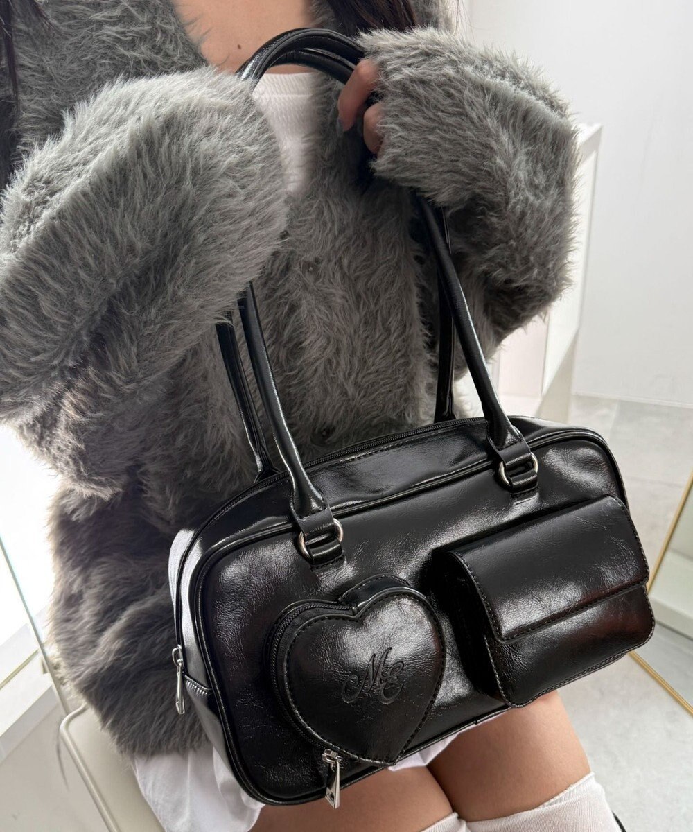 WEGO ハートポケットボストンバッグ 