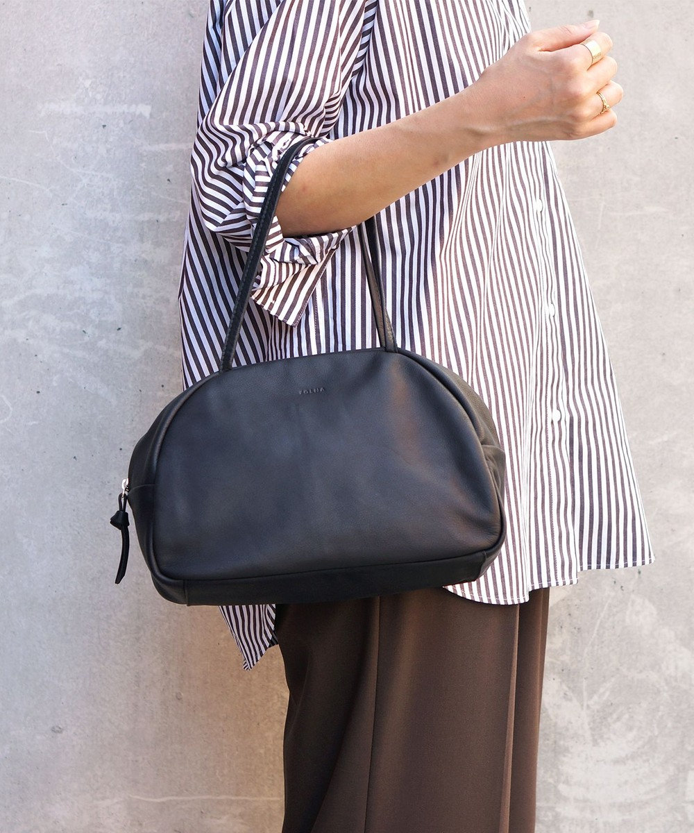 FOLNA RD ソフトレザーボストンバッグ M-SIZE 