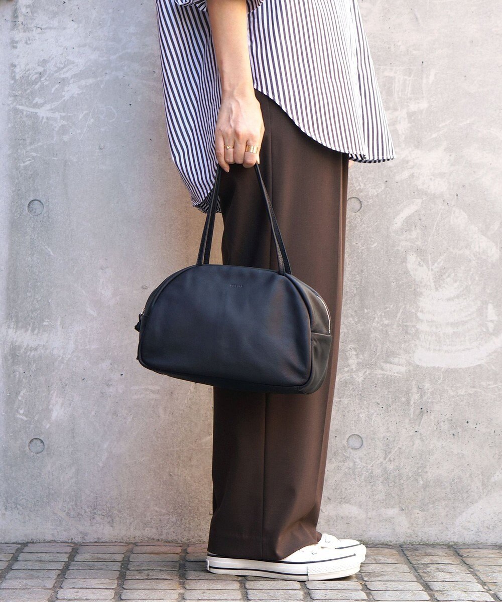 FOLNA RD ソフトレザーボストンバッグ M-SIZE 