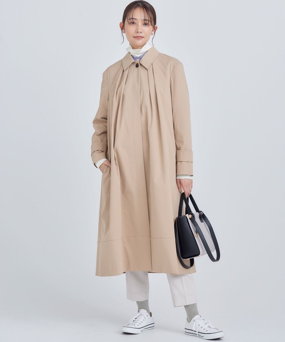 組曲 L 【WEB限定】ライトトレンチ ステンカラーコート 