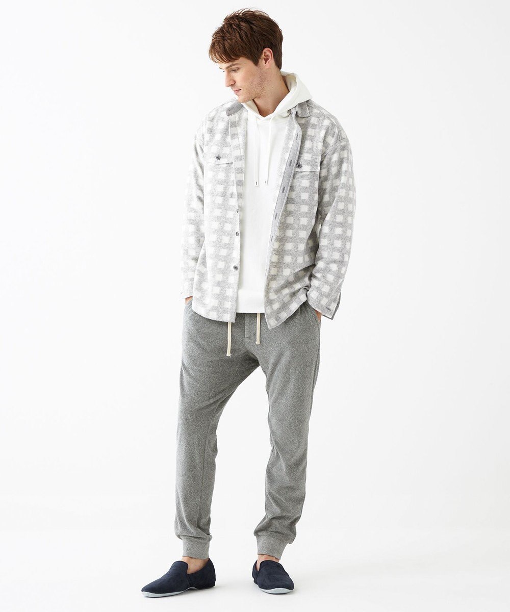 JOSEPH ABBOUD MOUNTAIN 【SPACE／UNISEX】フランネルジャージーチェック シャツ 