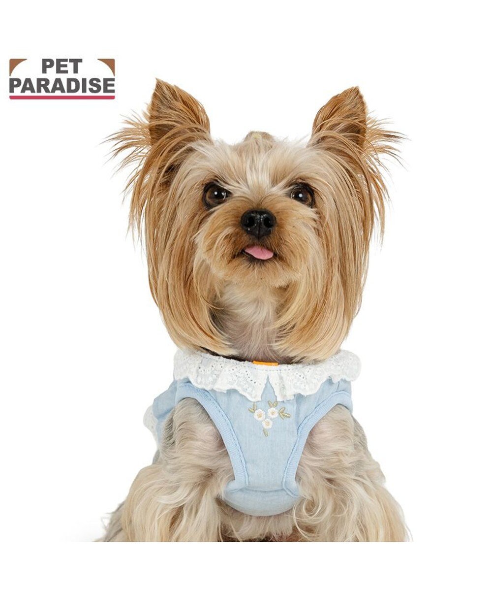 PET PARADISE ペットパラダイス 花刺繍 ベスト ハーネス Ｓ 小型犬 