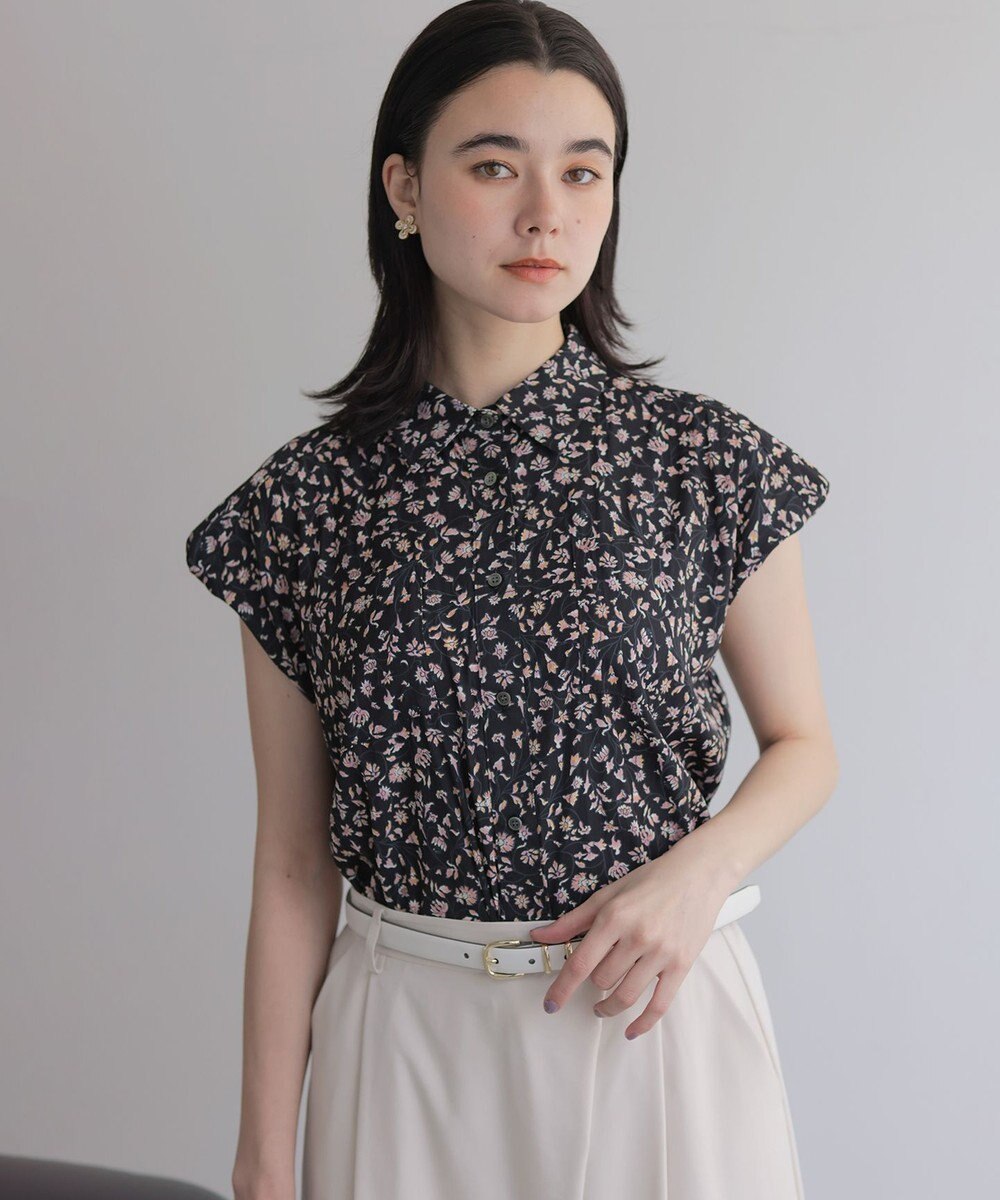 組曲 L ギャザーライトデシン ブラウス 