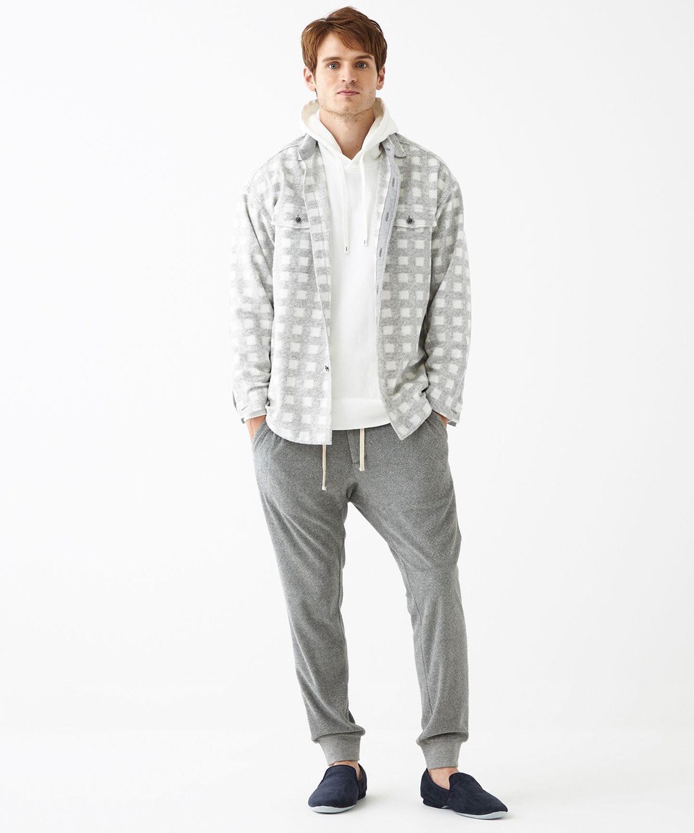 JOSEPH ABBOUD MOUNTAIN 【SPACE／UNISEX】フランネルジャージーチェック シャツ 