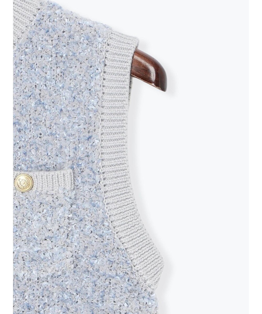 Te chichi ツイードニットベスト 