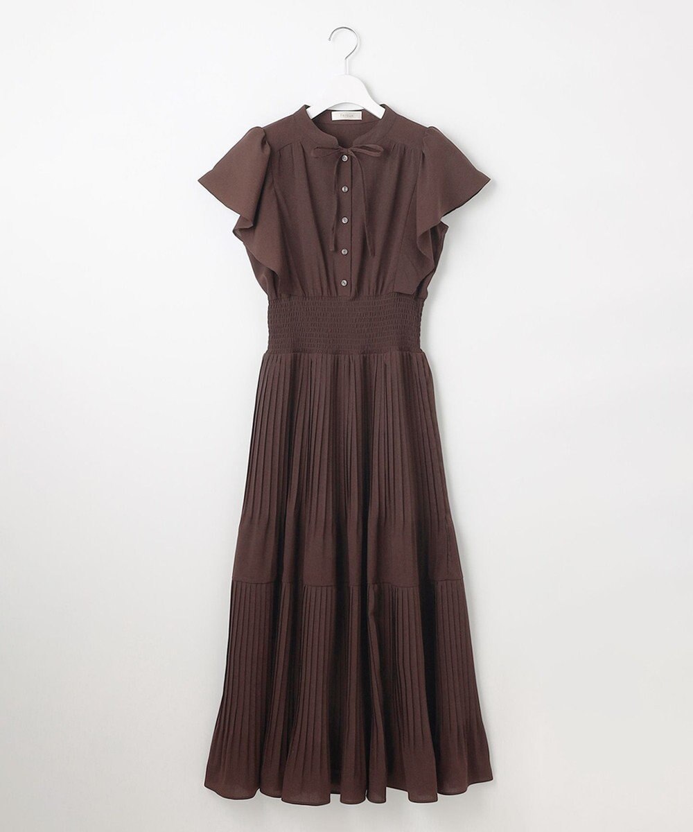 Feroux 【大好評につき新色・追加決定！】ウエストシャーリングデシン ワンピース 