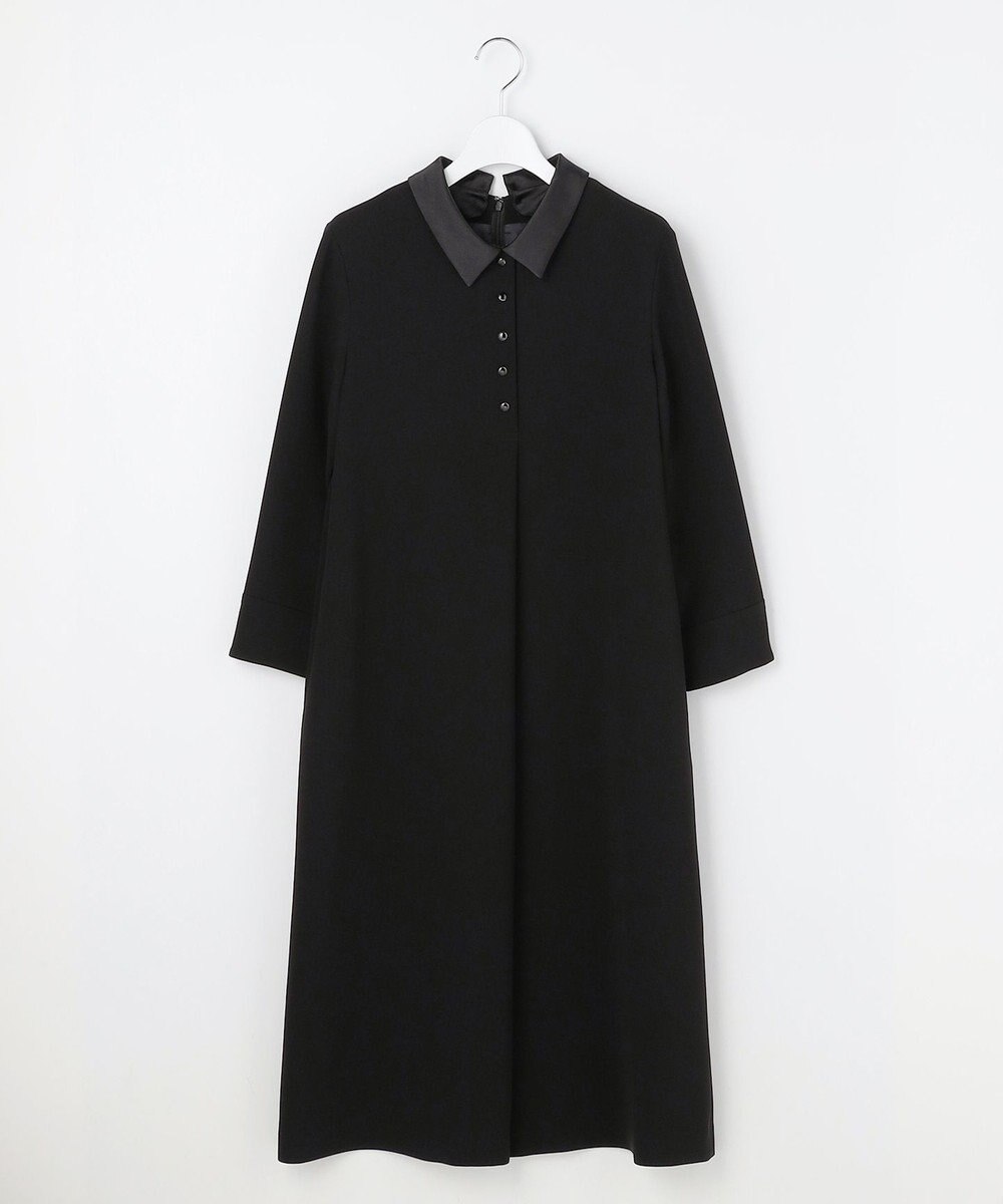 J.PRESS LADIES S 【2way】セラテリーダブルクロス 襟付き ワンピース 