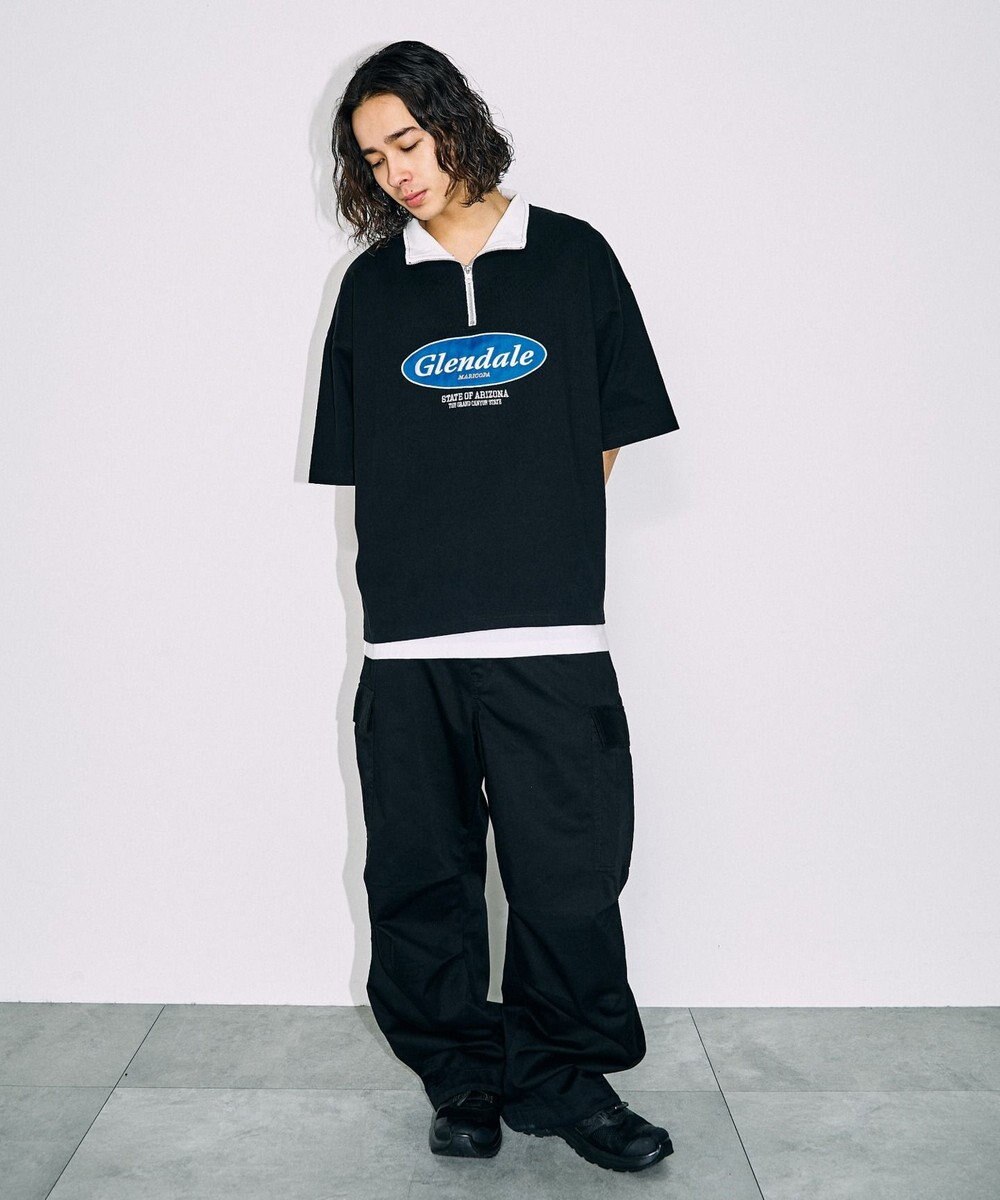 WEGO ヘビーウエイトサークルロゴハーフZIPT（S） 