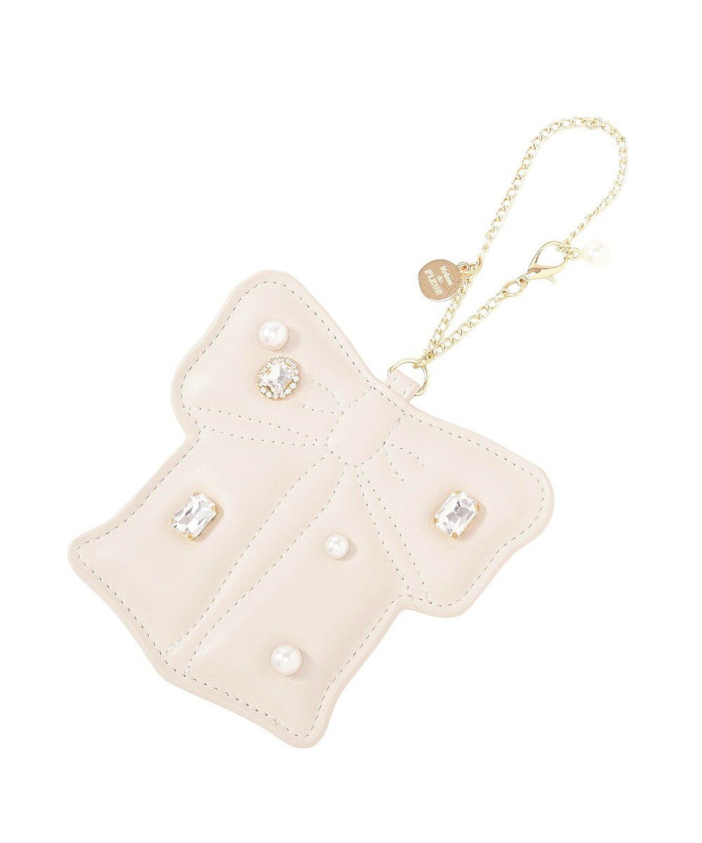 Maison de FLEUR リボンビジューパスケース 