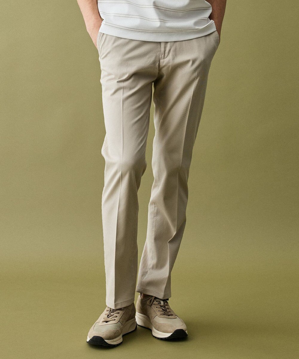 JOSEPH ABBOUD 【ウエストも伸びる!オーガニックコットン使用】ハイパワーカルゼ パンツ 26SSモデル 