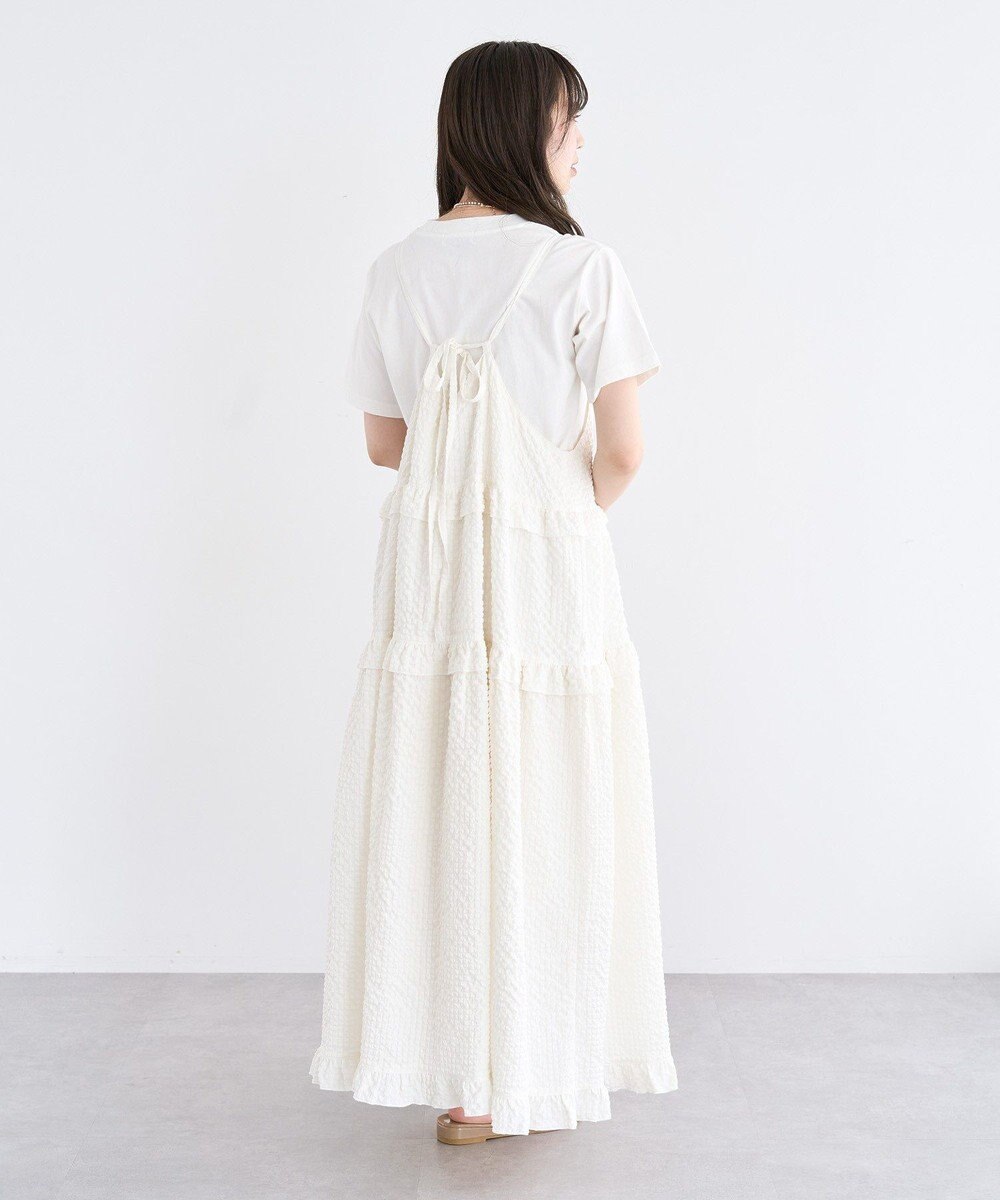 Green Parks ・Petit Fleur フリルティアードキャミワンピ 