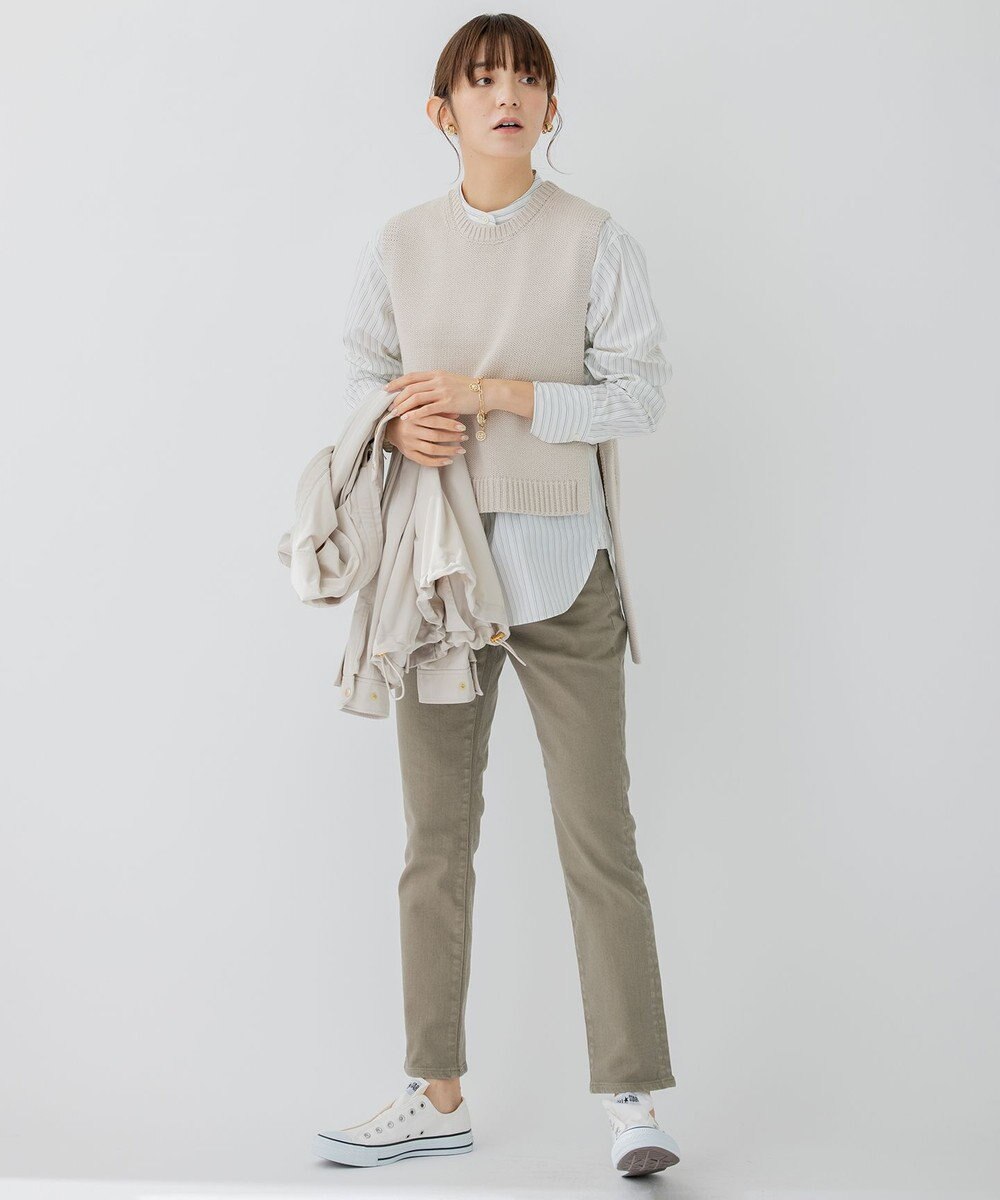 23区 【洗える】CANCLINI バンドカラー シャツ 