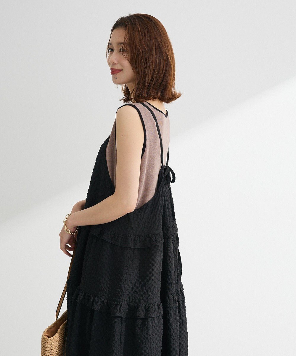 Green Parks ・Petit Fleur フリルティアードキャミワンピ 