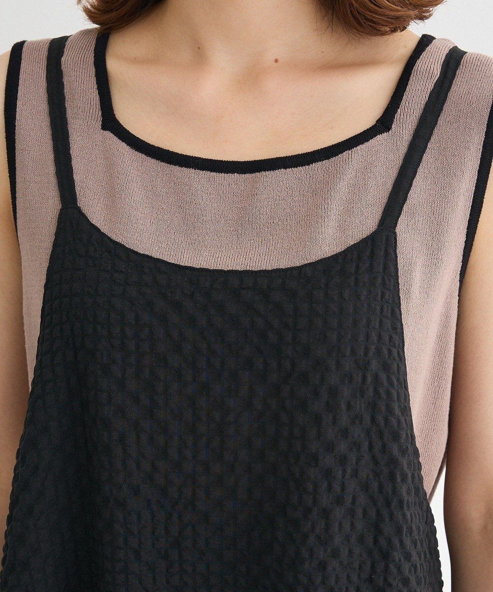 Green Parks ・Petit Fleur フリルティアードキャミワンピ 