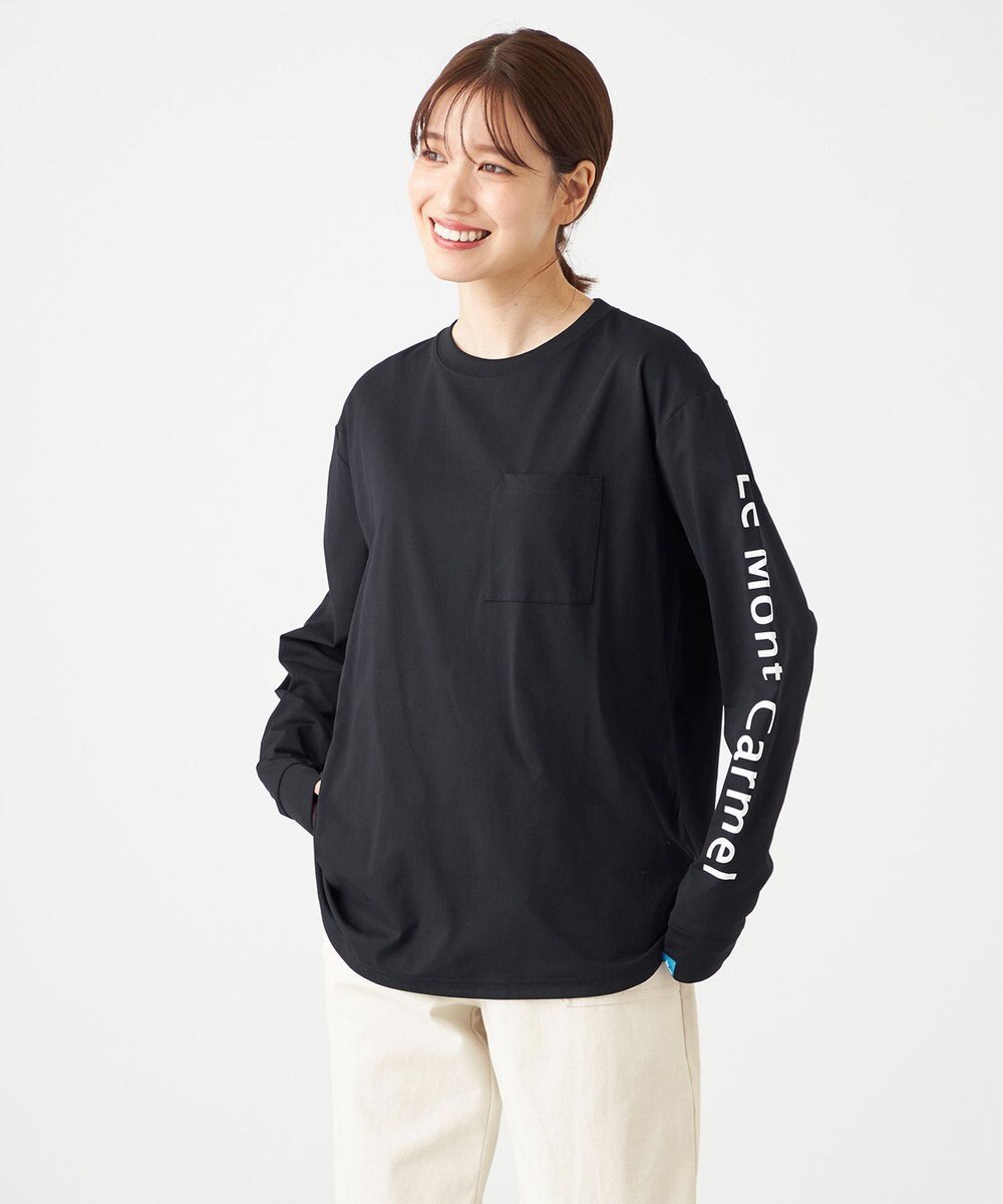 SHARE PARK LADIES 【UNISEX】吸水速乾 ショルダーロゴロングスリーブTシャツ（S・Mサイズ） 