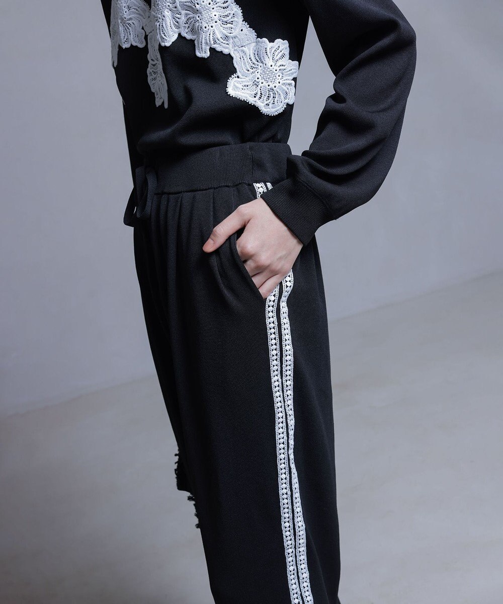 組曲 【組曲×setsuko sagittaire】レーシートラック パンツ 