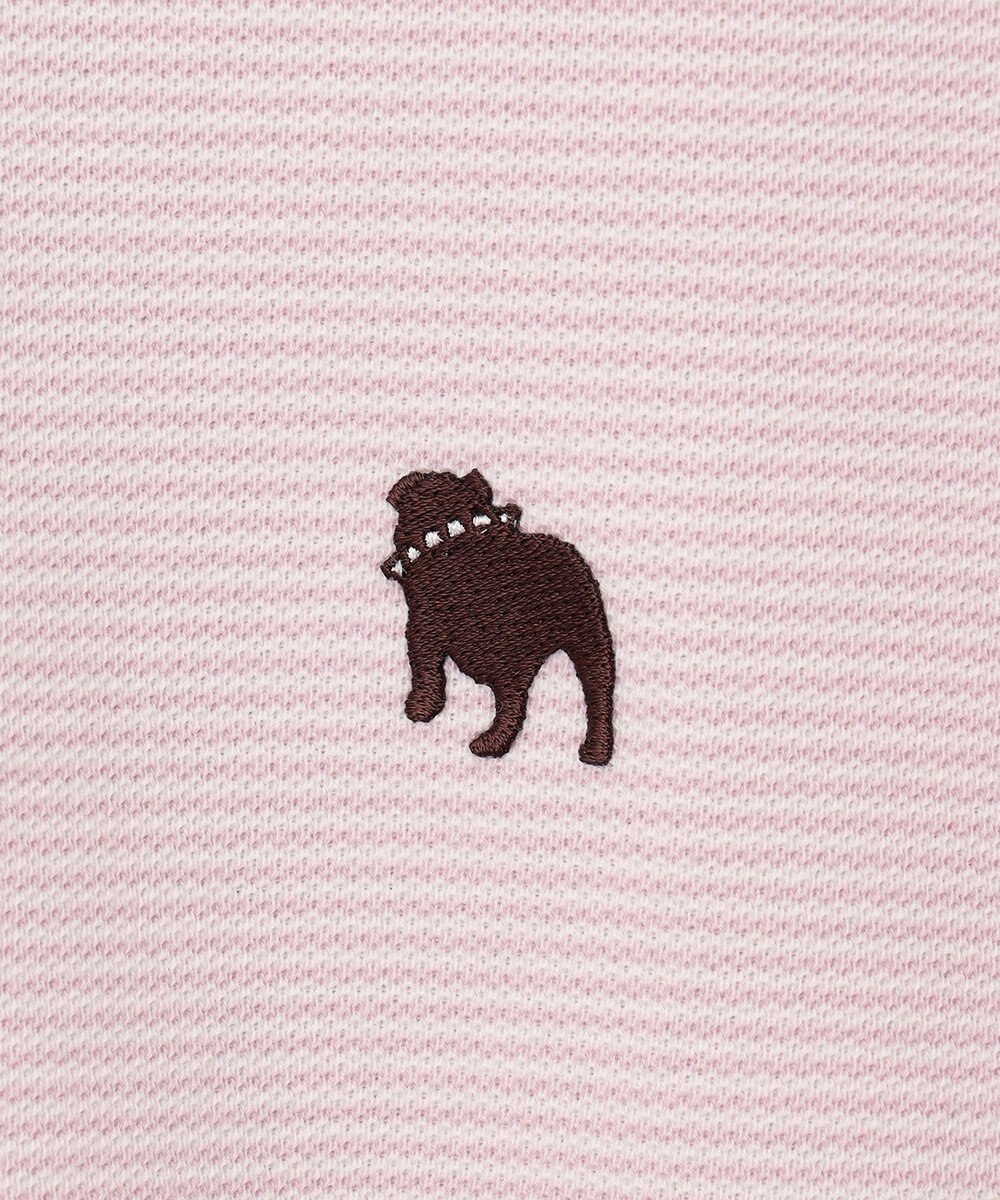 J.PRESS MEN 【大人気】アメリカンコットン鹿の子ボーダー バックブルポロシャツ 