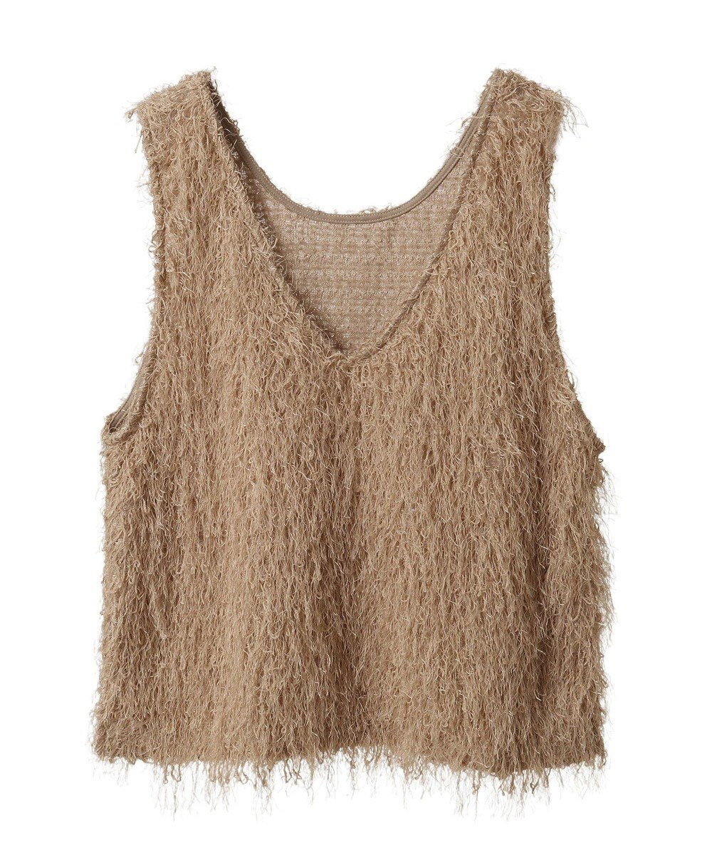 AMERICAN HOLIC 【前後2way】サイドスリットシャギーベスト 