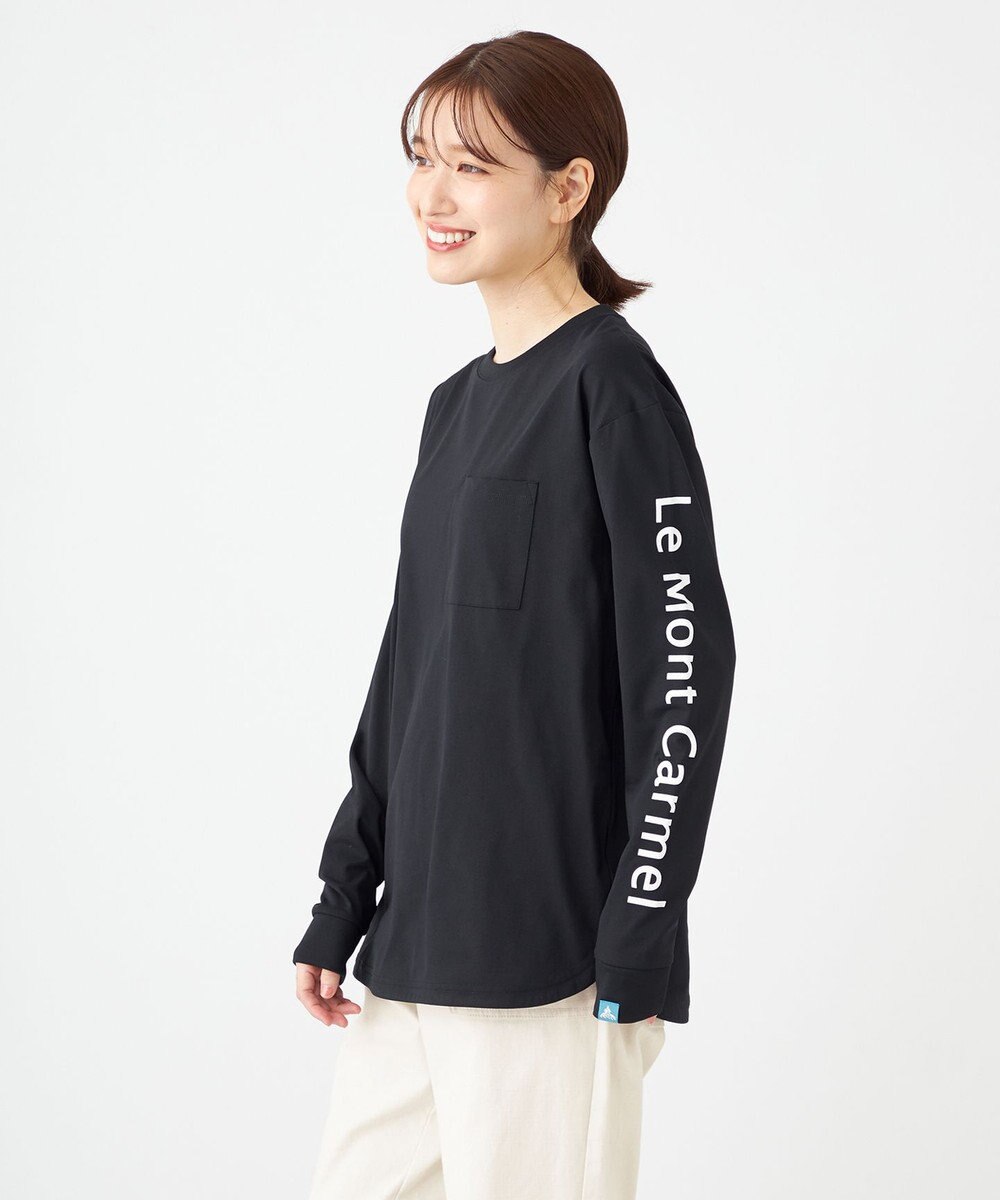 SHARE PARK LADIES 【UNISEX】吸水速乾 ショルダーロゴロングスリーブTシャツ（S・Mサイズ） 