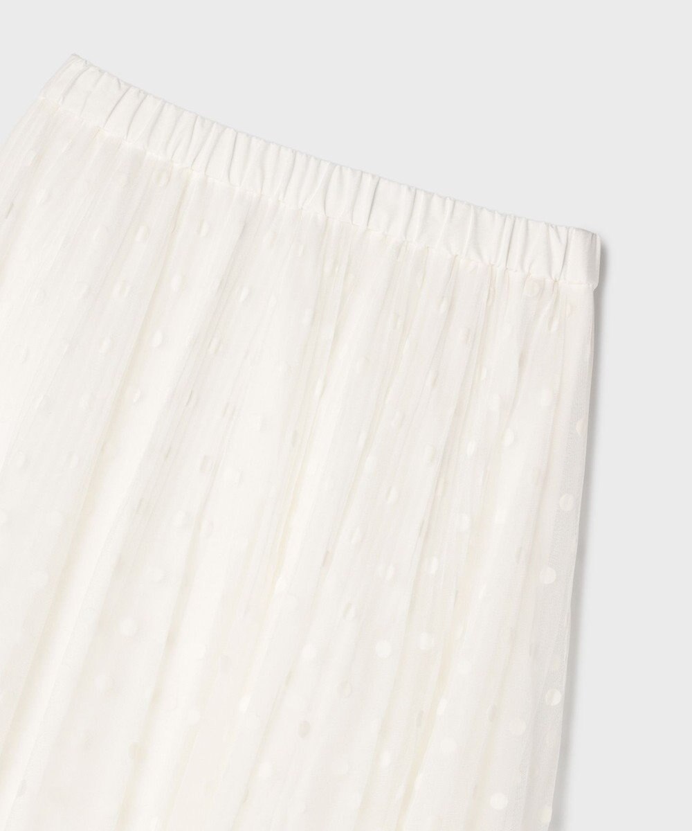 GRACE CONTINENTAL フロッキードットプリーツスカート 